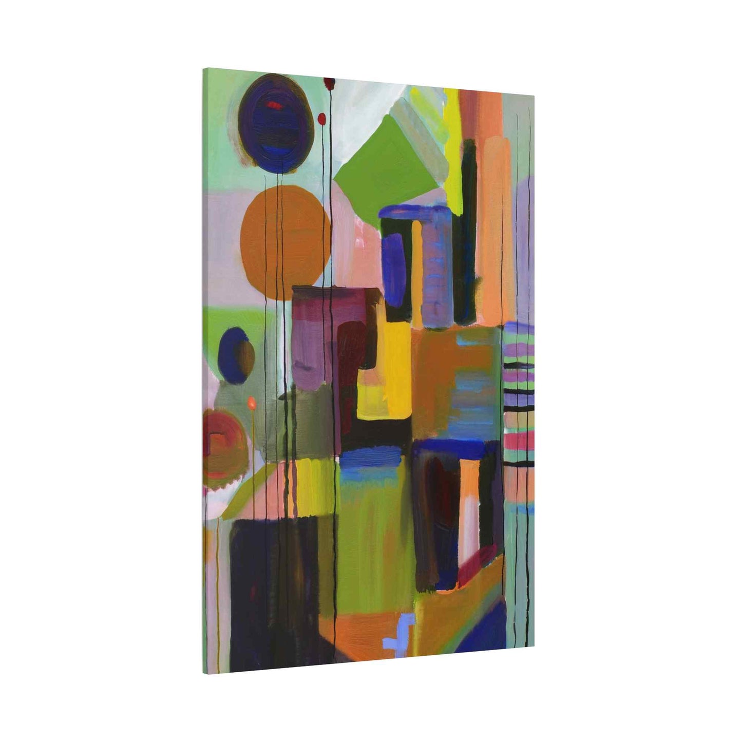 Abstract Painting Print Canvas 20x24,20x30,24x30, 24x32,24x36,30x40, 32x48,36x48,40x60 Pine-Wood Inner Frame ABS-3