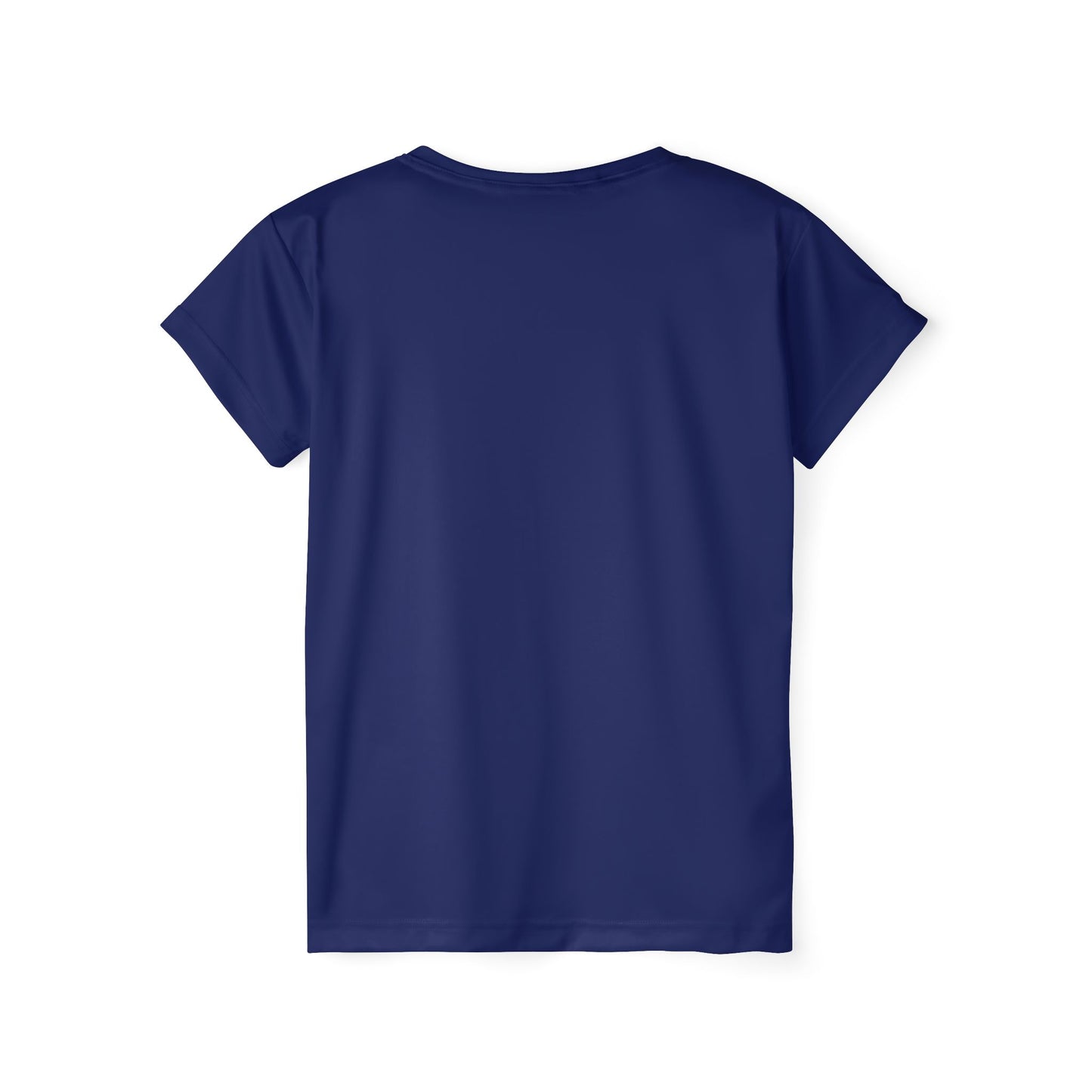 Deep Navy Women's Sports Jersey Short Sleeves 100% Poly Solid Navy Color Print Athletic Tee