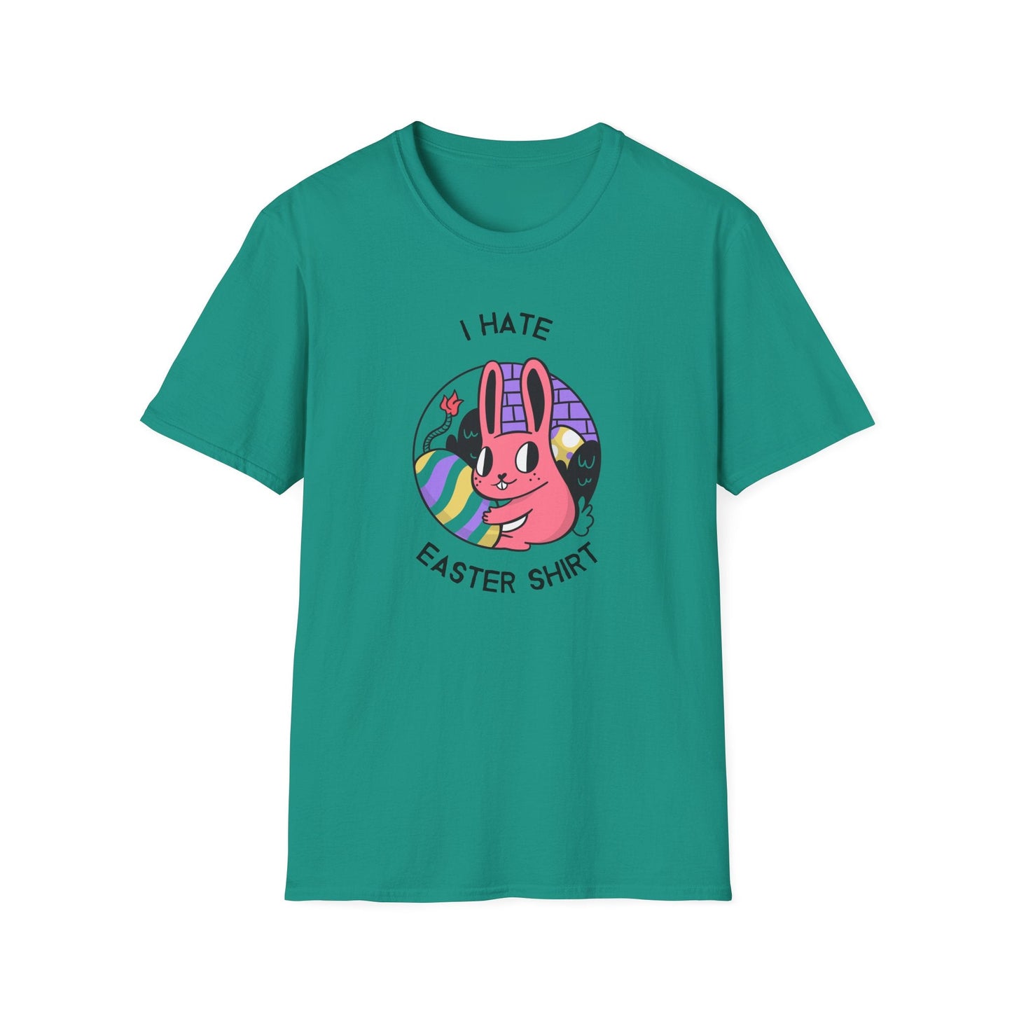 Funny Easter T Shirt Unisex Gildan Softstyle 64000 Easter Design Tee With Signature Print
