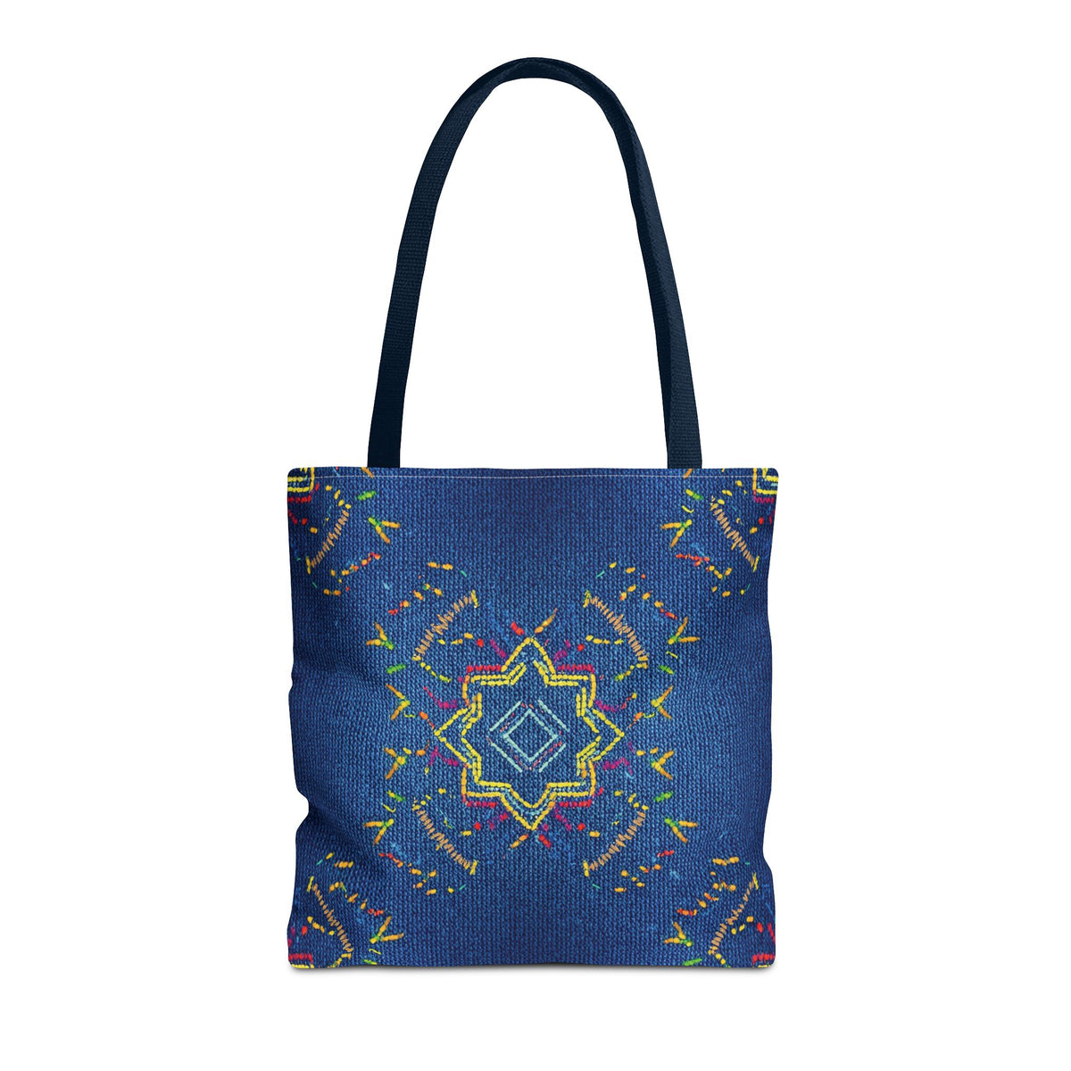Diwali Graphic Denim Fabric Imitation Print Unisex Canvas Bag Poly Spun 3 Sizes Tote Bag 205-16