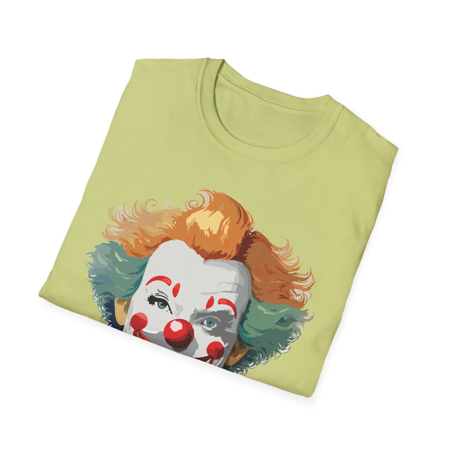Unisex Short Sleeve Softstyle Clown T Shirt With Funny Man Circus Theme Tee Gildan 64000