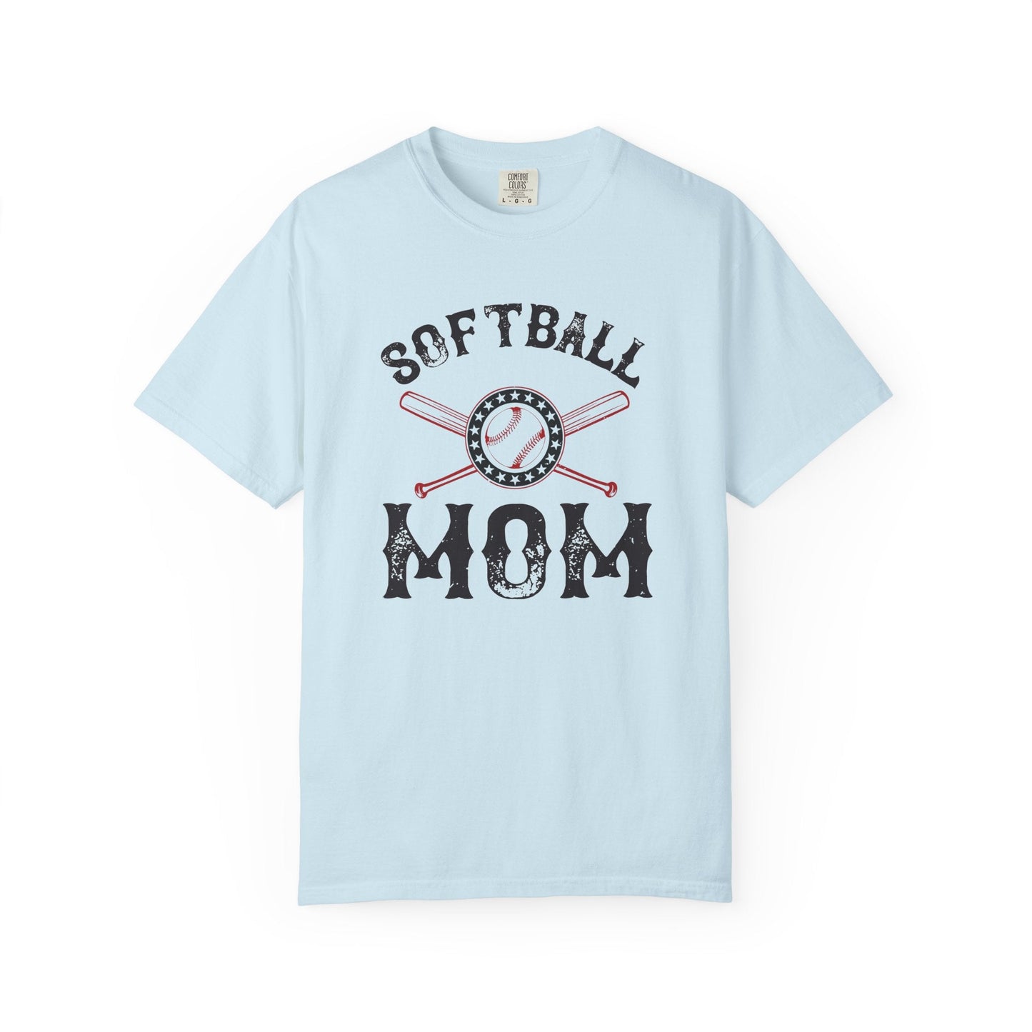 Softball Mom T-shirt Mother Day Mama Tee Unisex Comfort Colors Garment-Dyed Cotton h92