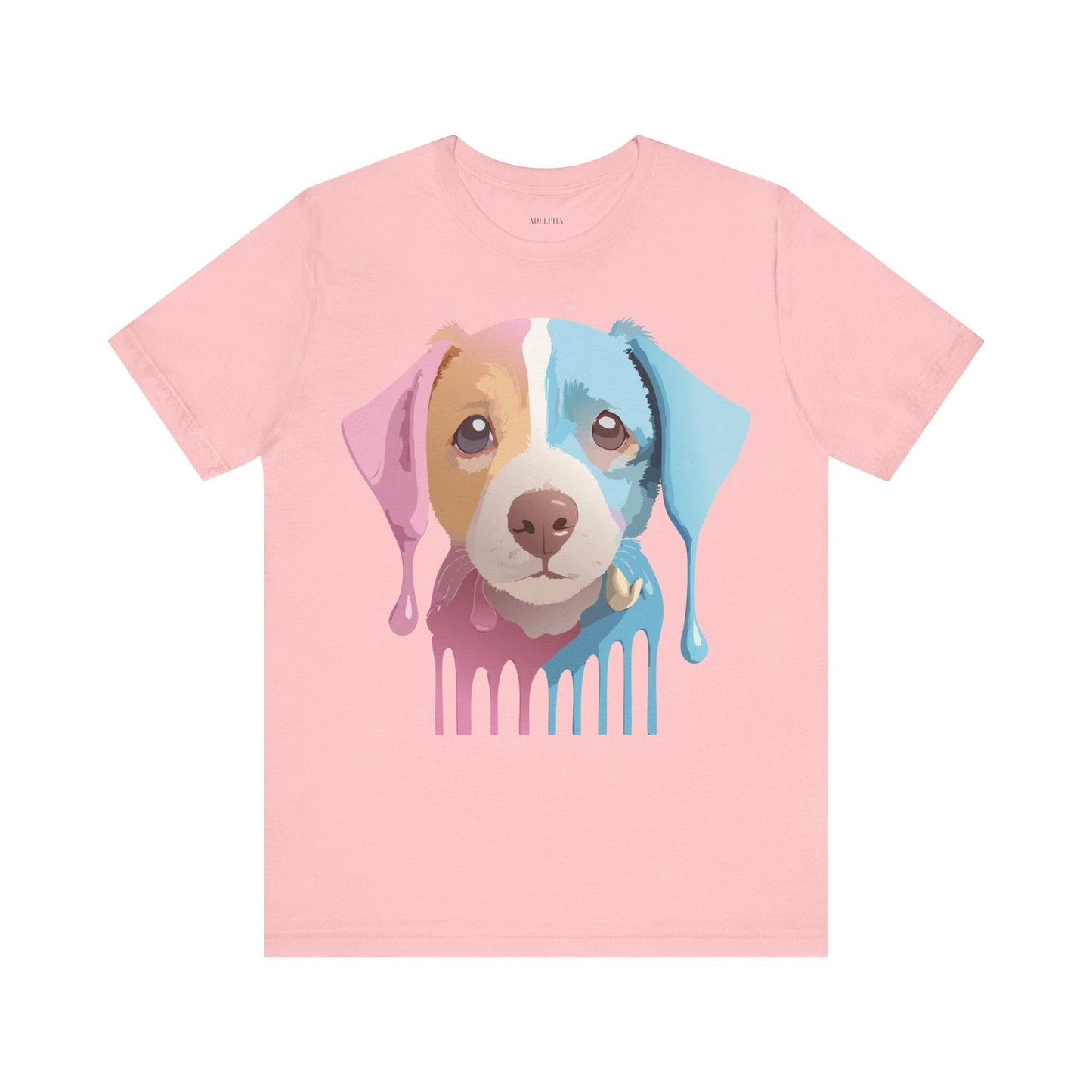 Unisex Dog Graphic Tee With Vintage Inspired Artwork By Adelpha Short Sleeve Casual Shirt
