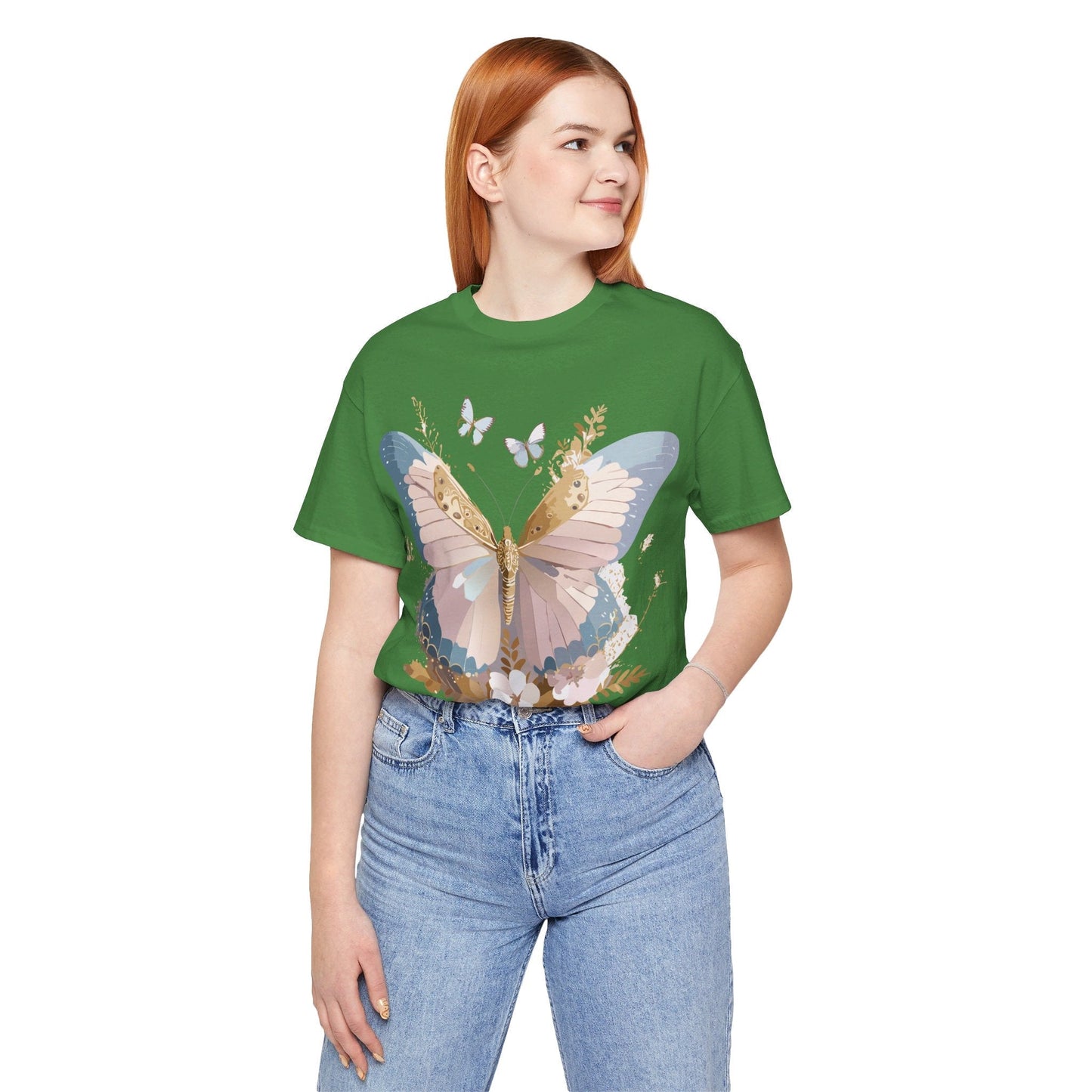 Butterfly Graphic Tee Unisex Short Sleeve Art Design By Adelpha