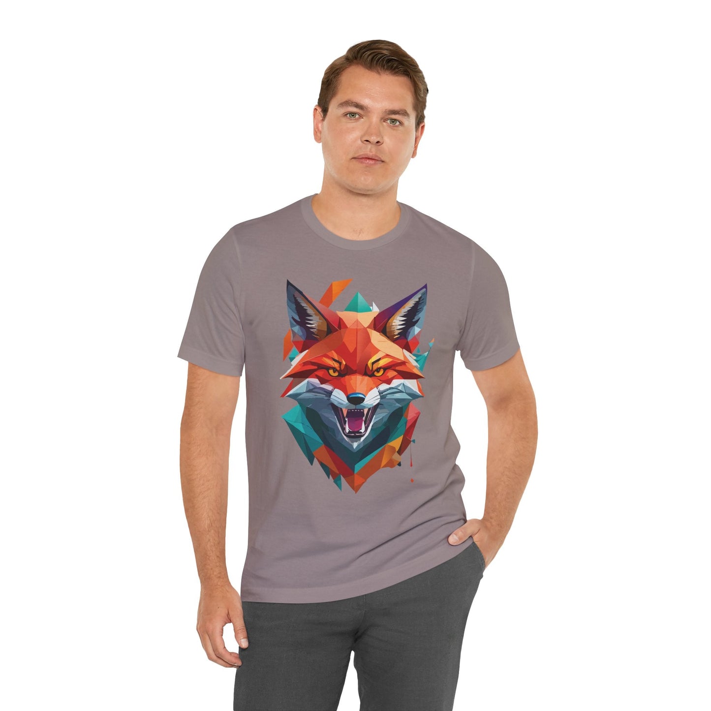 Unisex Animal Print Tee Shirt With Wild Animals Art Design For Men Women Soft Cotton