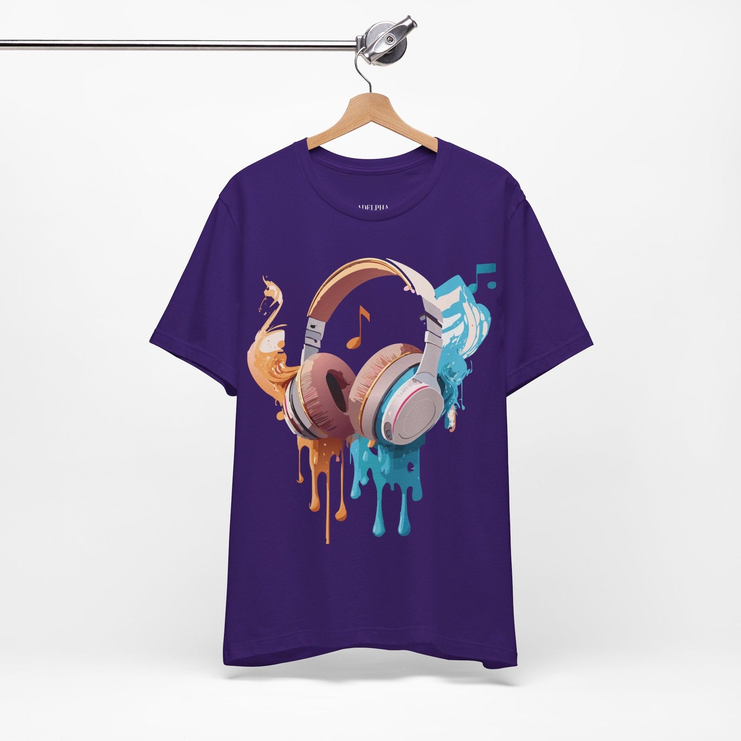 Music Graphic Unisex 100 Cotton Vintage Art with Musical Elements Tee 99