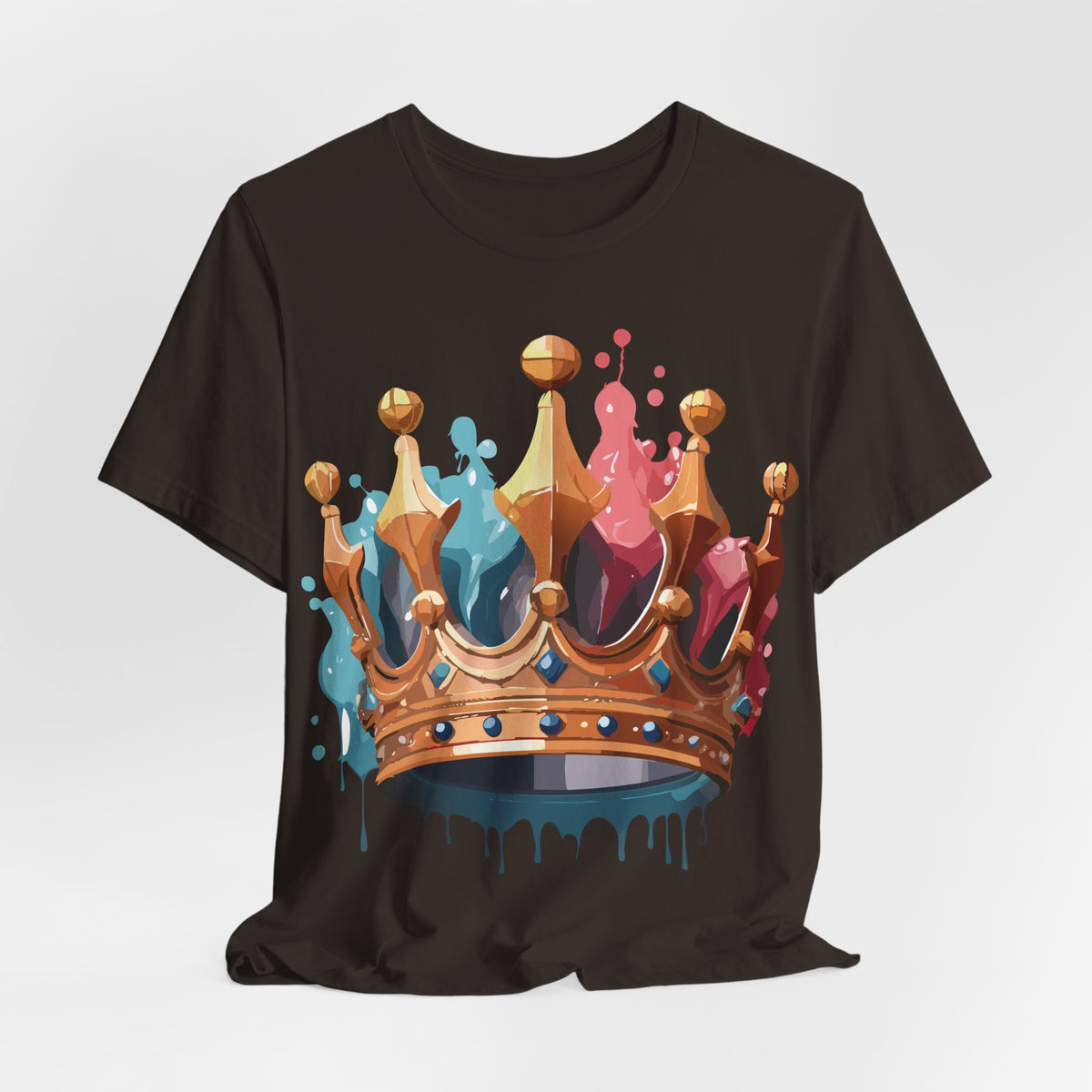 Crown Graphic Unisex Cotton Bella+Canvas Tee with Art Design m13