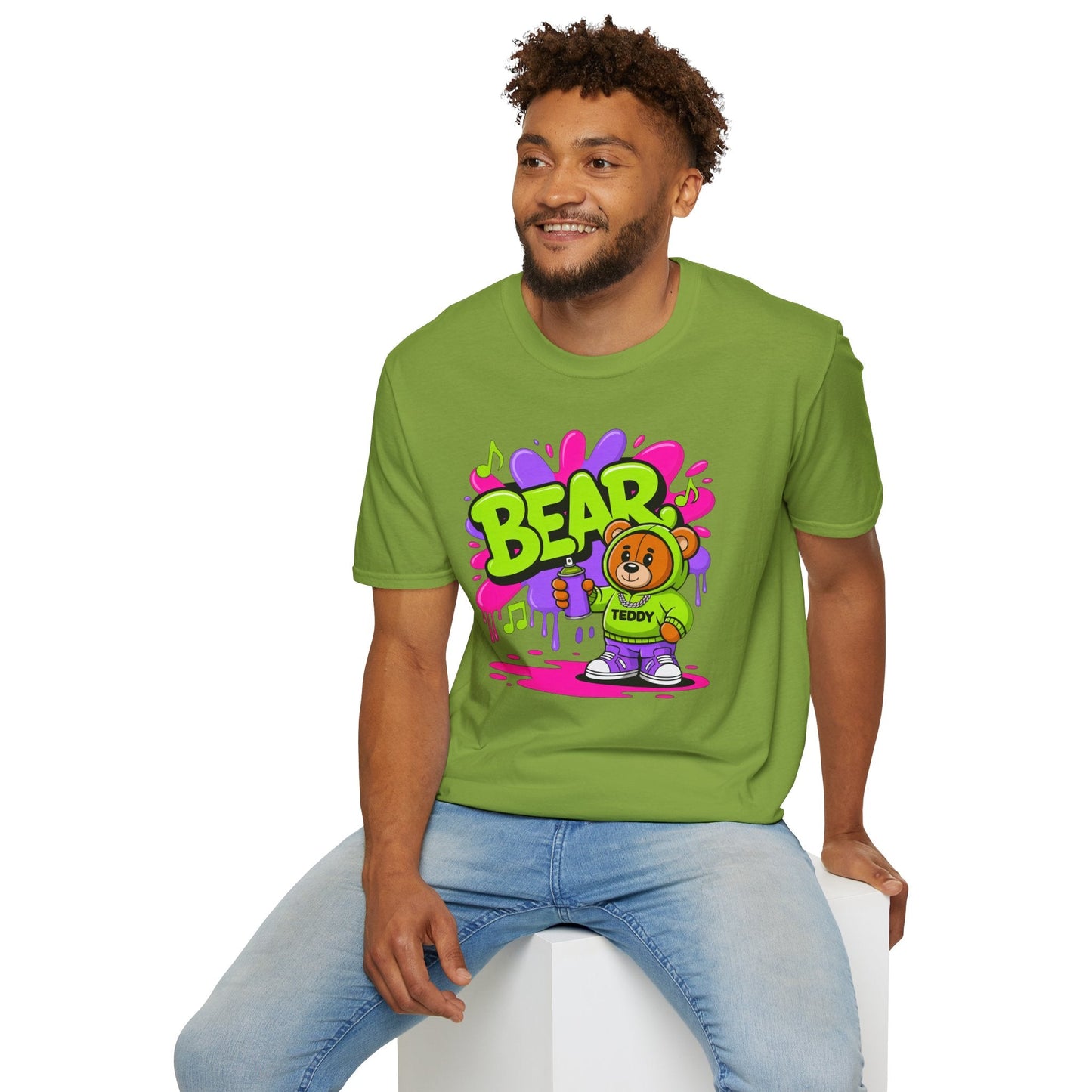 Funny Cartoon Animals T Shirt Unisex Graphic Tee Animation Softstyle Gildan 64000 Ring Spun Cotton