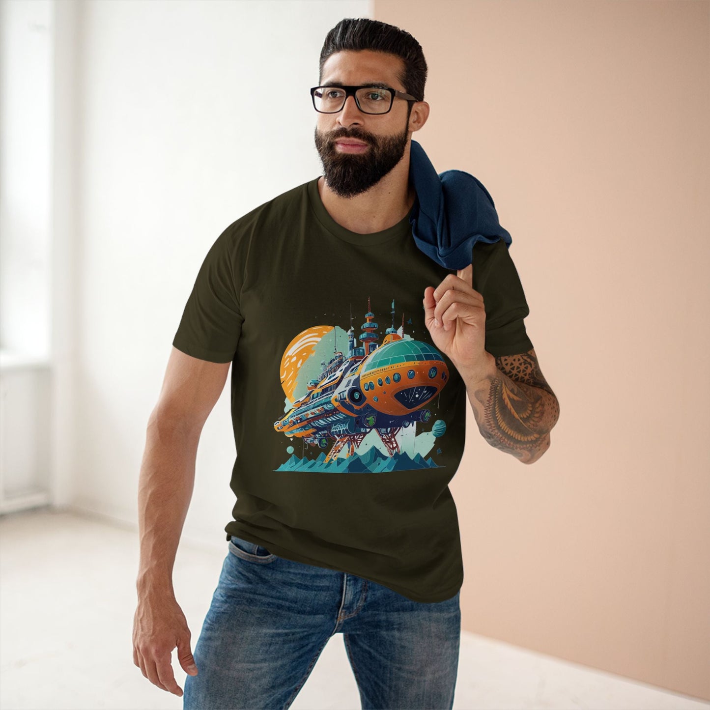Aliens Graphic Unisex 100 Cotton Staple Tee 37
