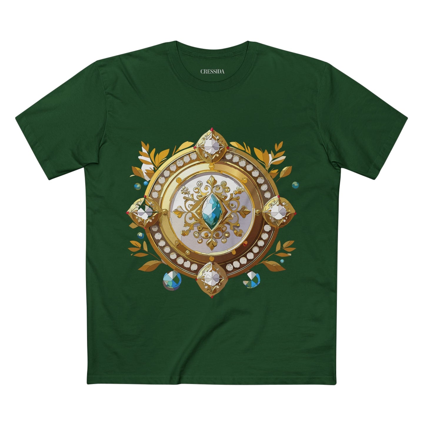Medallion Graphic T-Shirt Unisex 100 Cotton With Gold Art Design Medal Tee 12