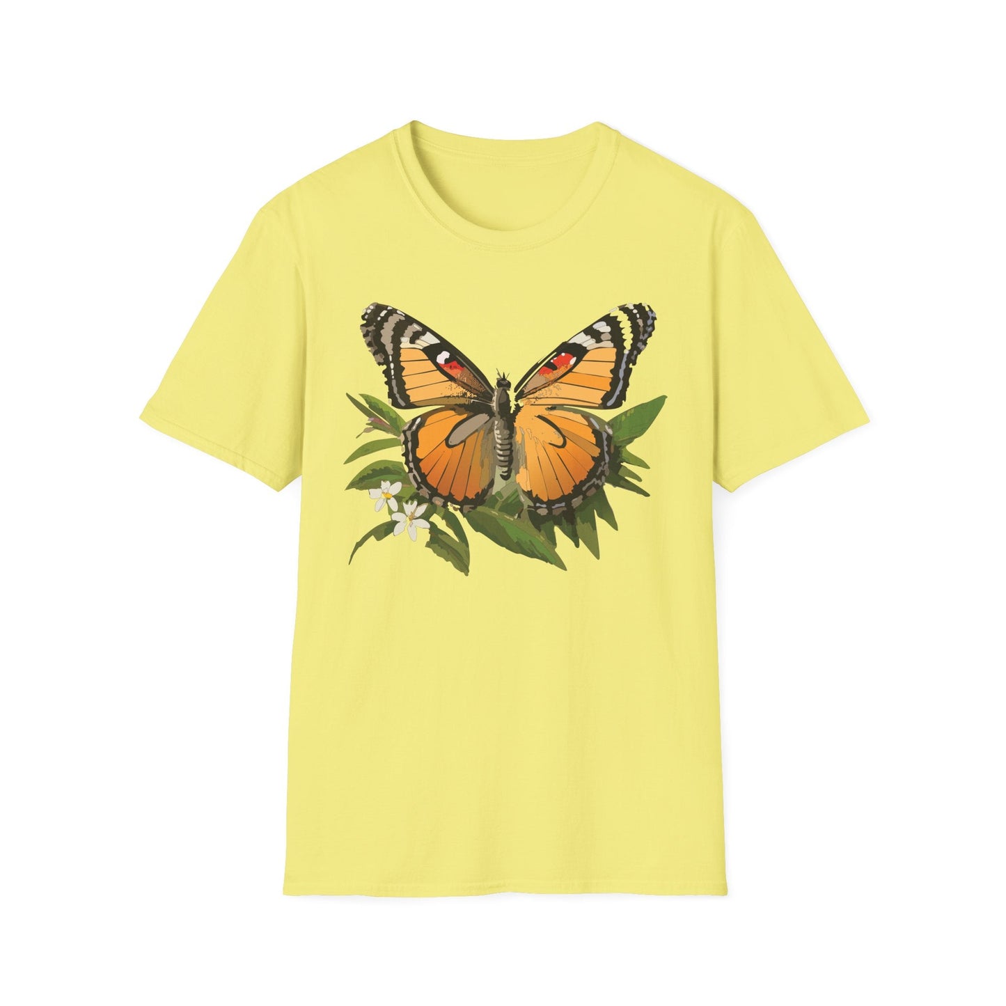 Monarch Butterfly Shirt Unisex Softstyle Tee 100 Percent Ring Spun Cotton Gildan 64000