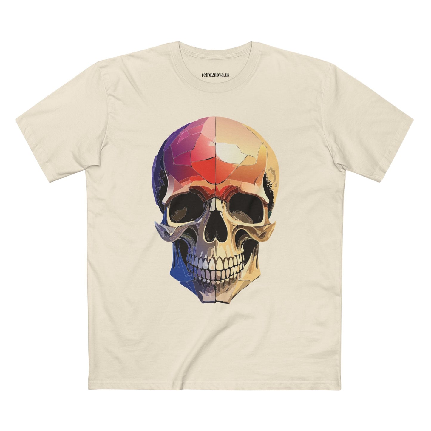 Skull Shirt Unisex Skeleton Tee With Original Art Design From Retro2Nova Premium Cotton Tee