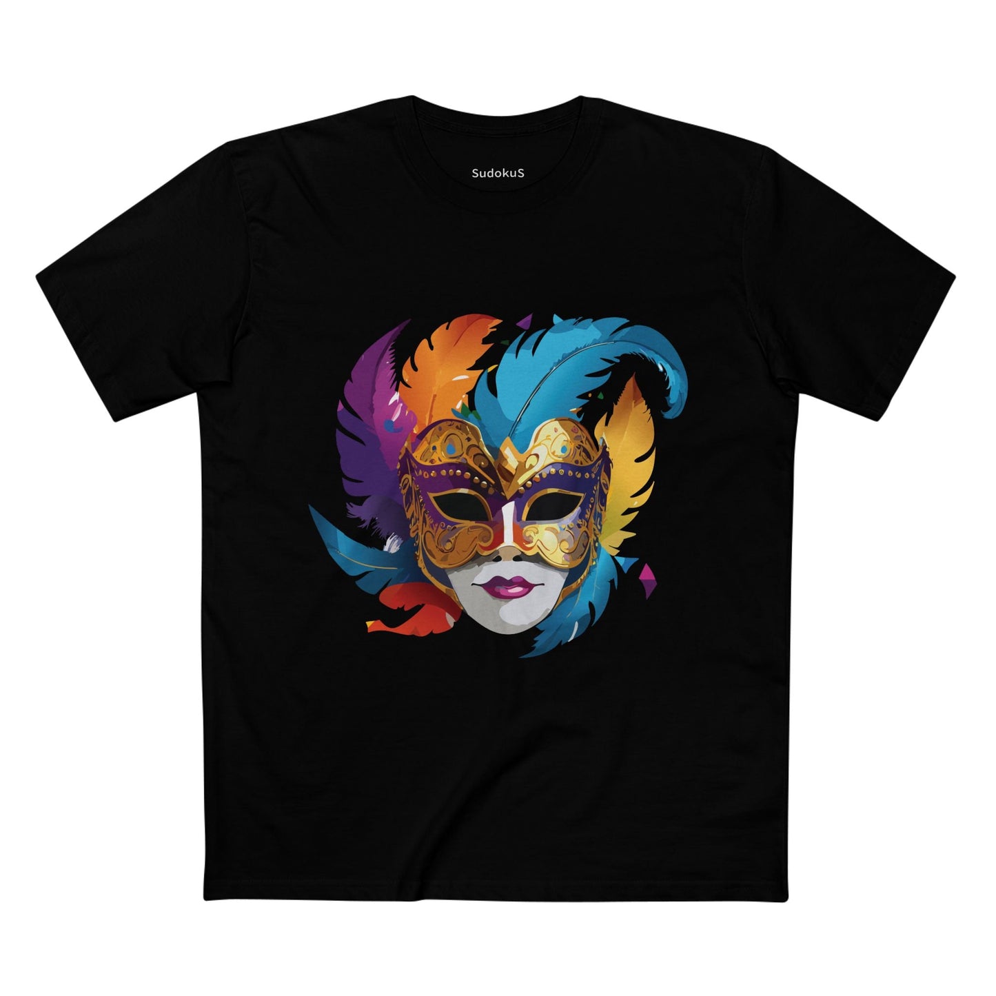 Mask Graphic Unisex 100 Cotton Staple Tee 39