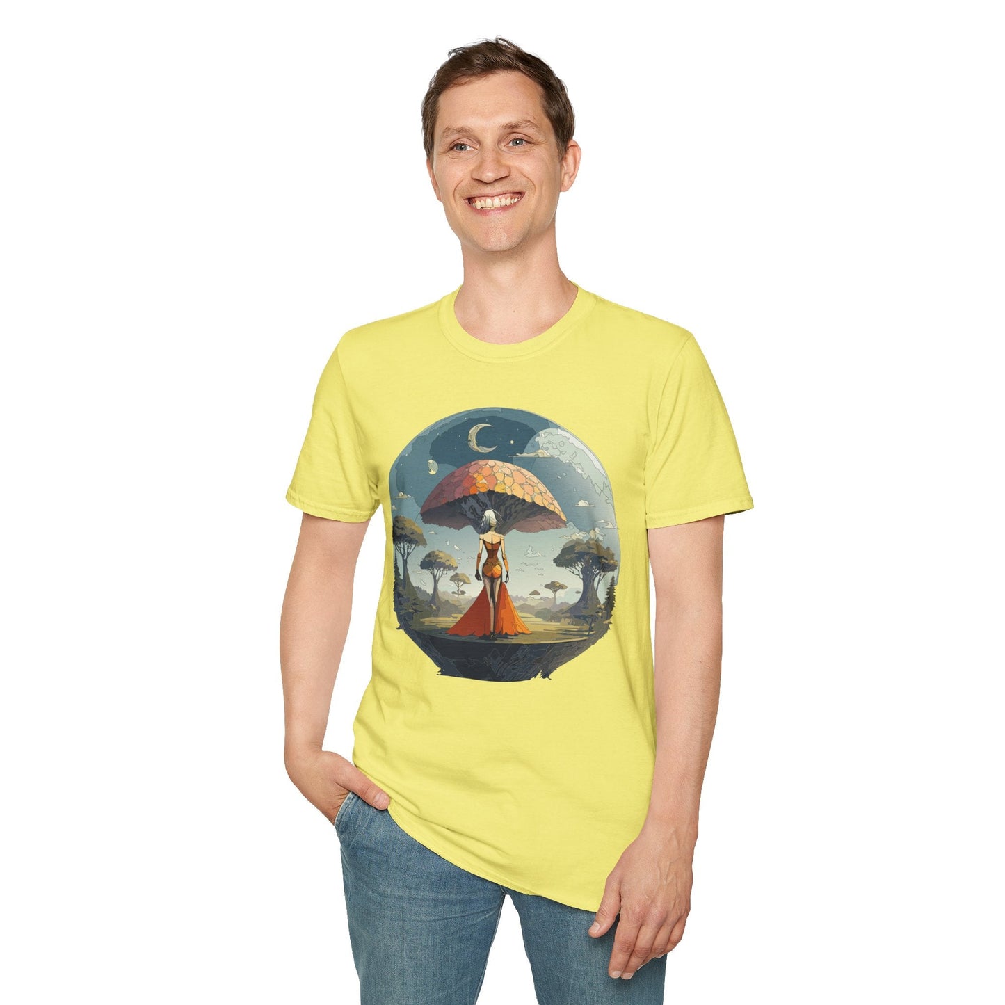 Womens Graphic T Shirts Art Design Shirt Softstyle Casual Tee 64000 Gildan Ring Spun Cotton