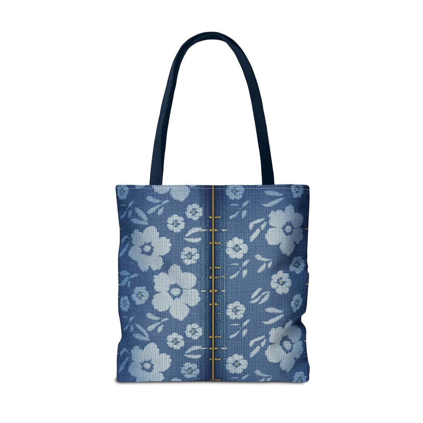 Denim Fabric Imitation Print Unisex Canvas Bag Poly Spun 3 Sizes Tote Bag 118