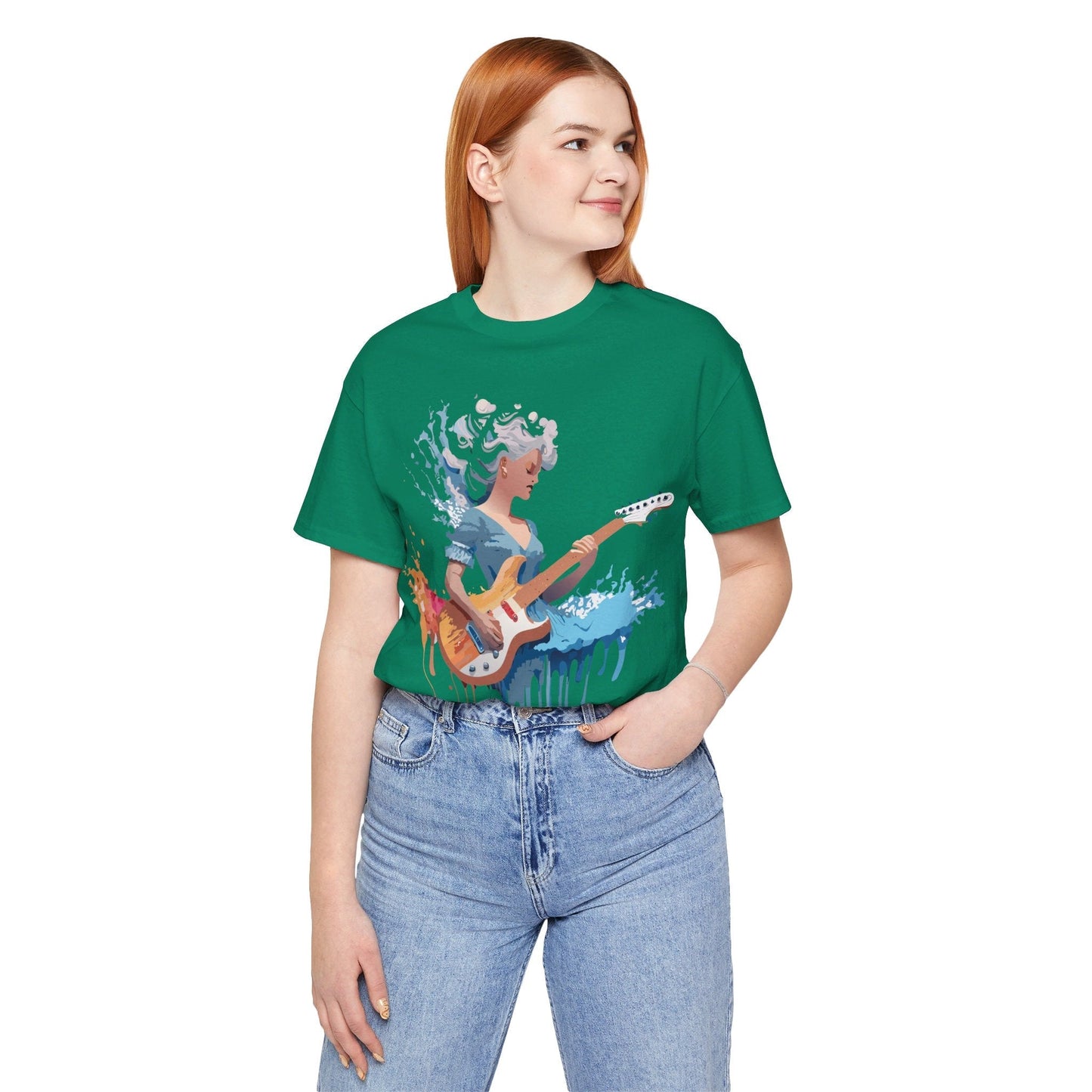 Music Graphic Unisex 100 Cotton Vintage Art with Musical Elements Tee 47