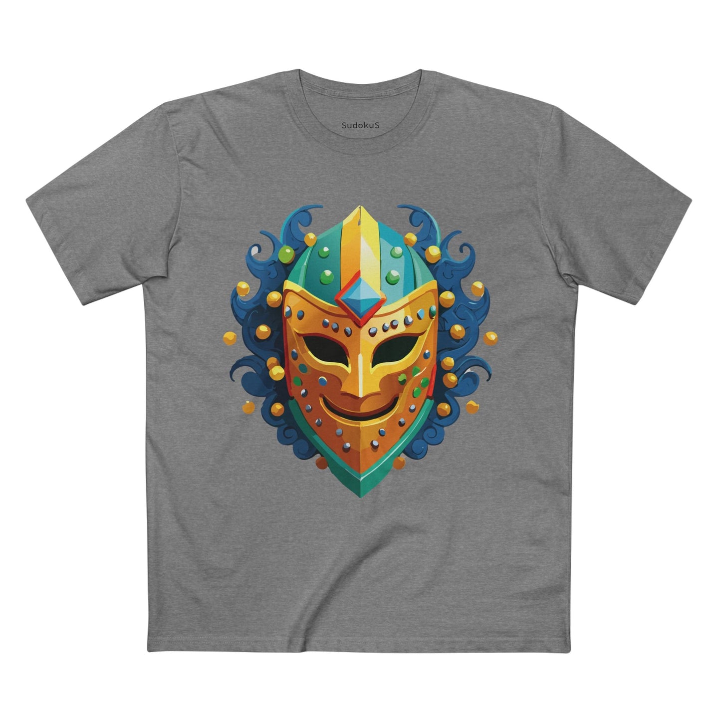 Mask Graphic Unisex 100 Cotton Staple Tee 18