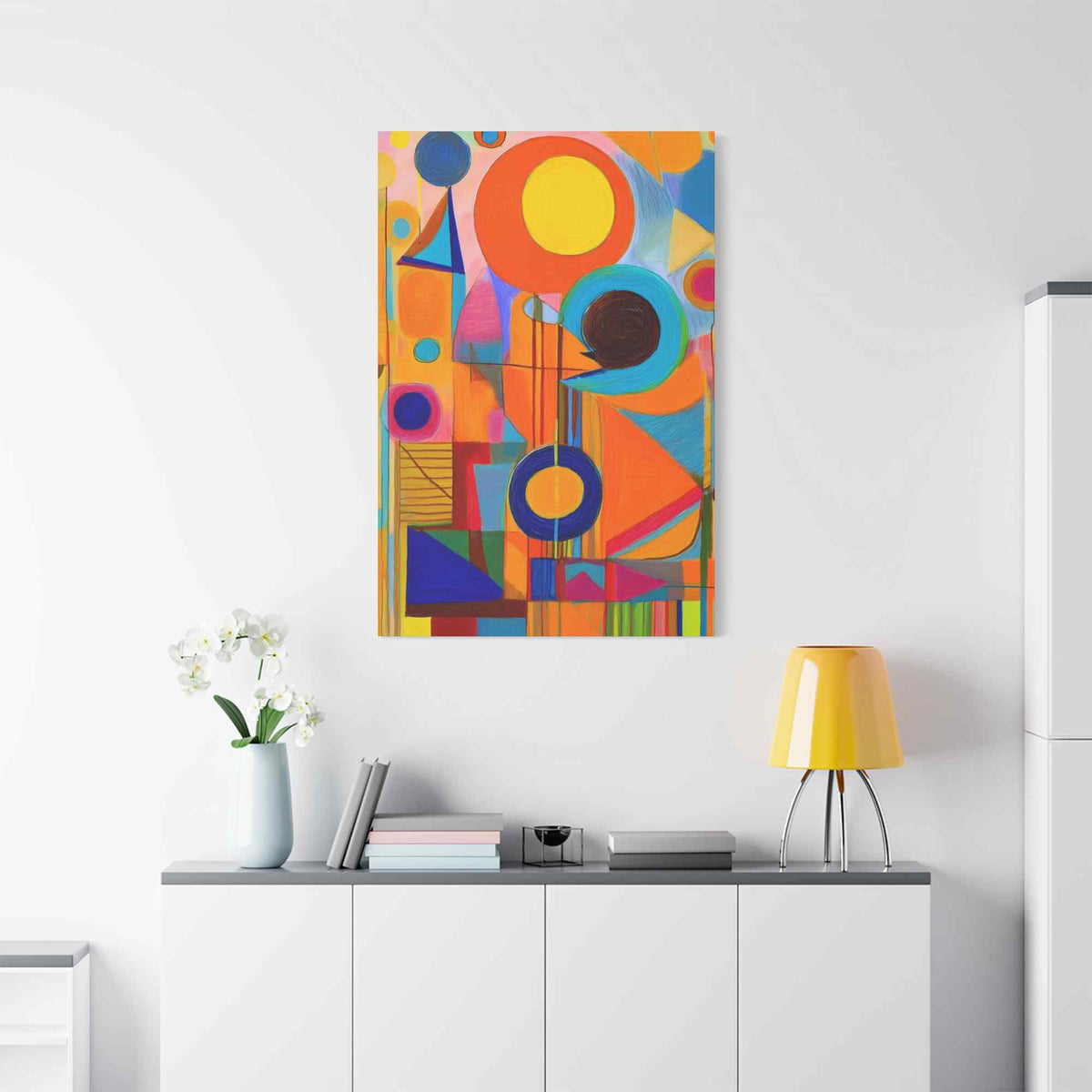 Abstract Painting Print Canvas 20x24,20x30,24x30, 24x32,24x36,30x40, 32x48,36x48,40x60 Pine-Wood Inner Frame ABS-12