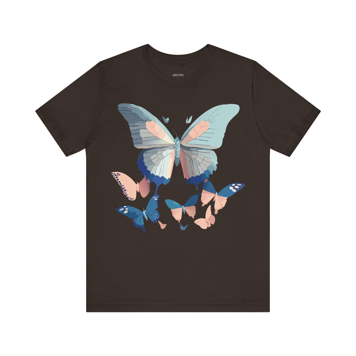 Butterfly Graphic Unisex Cotton Bella+Canvas Tee with Art Design n91