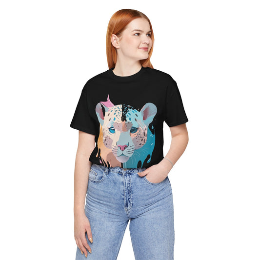 Cheetah Graphic Unisex 100 Cotton Artwork Tee 5