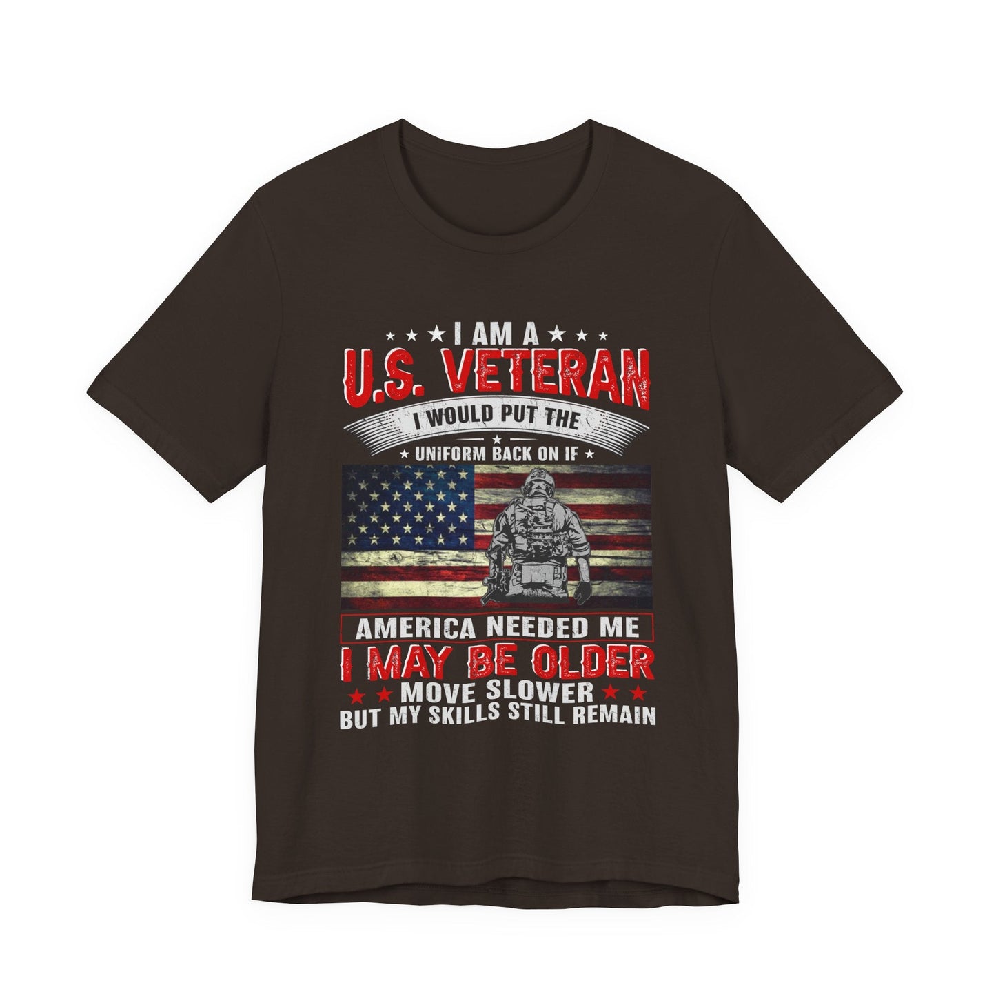 Army Veteran Patriotic Graphic Design Unisex Cotton T-Shirt v25