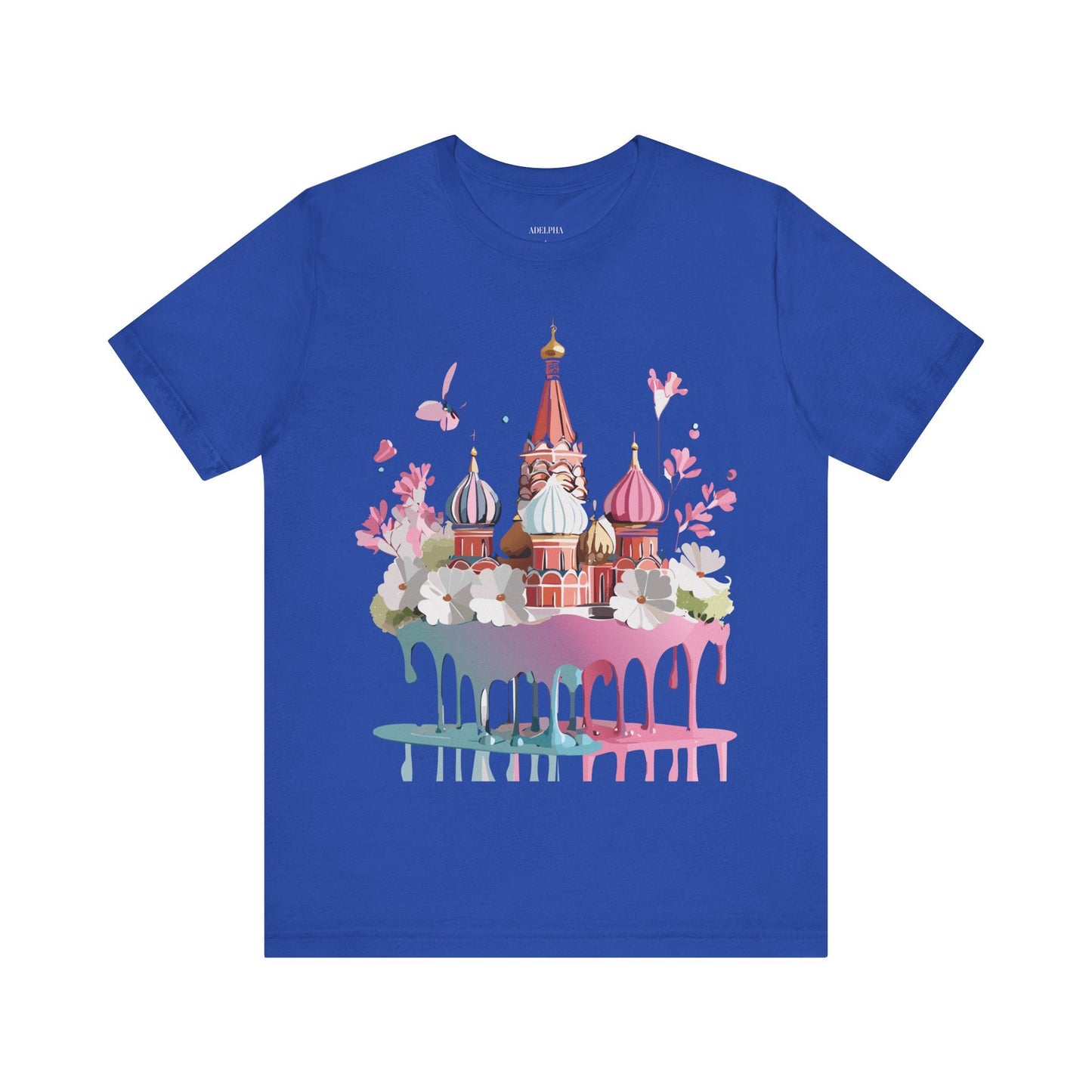 Unisex Moscow Tourist Shirt Graphic Tee By Adelpha Vintage Inspired Art For Everyday Wear