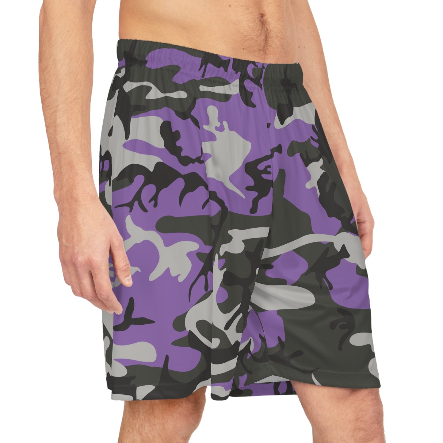 Basketballshorts mit Camouflage-Muster für Herren 