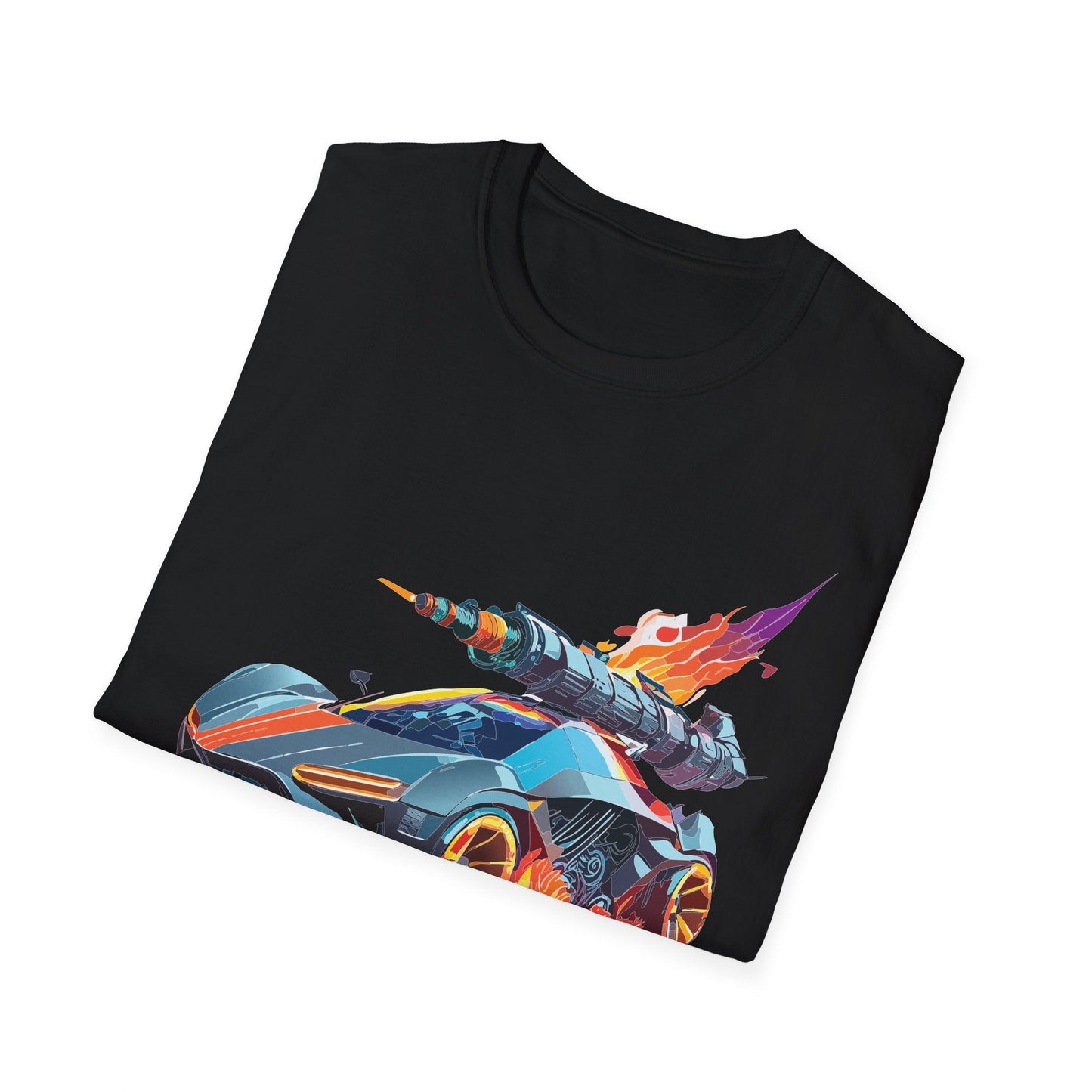 Car T Shirt for Car Lovers Unisex Softstyle Tee 64000 Hot Wheels Design Shirt with Cars