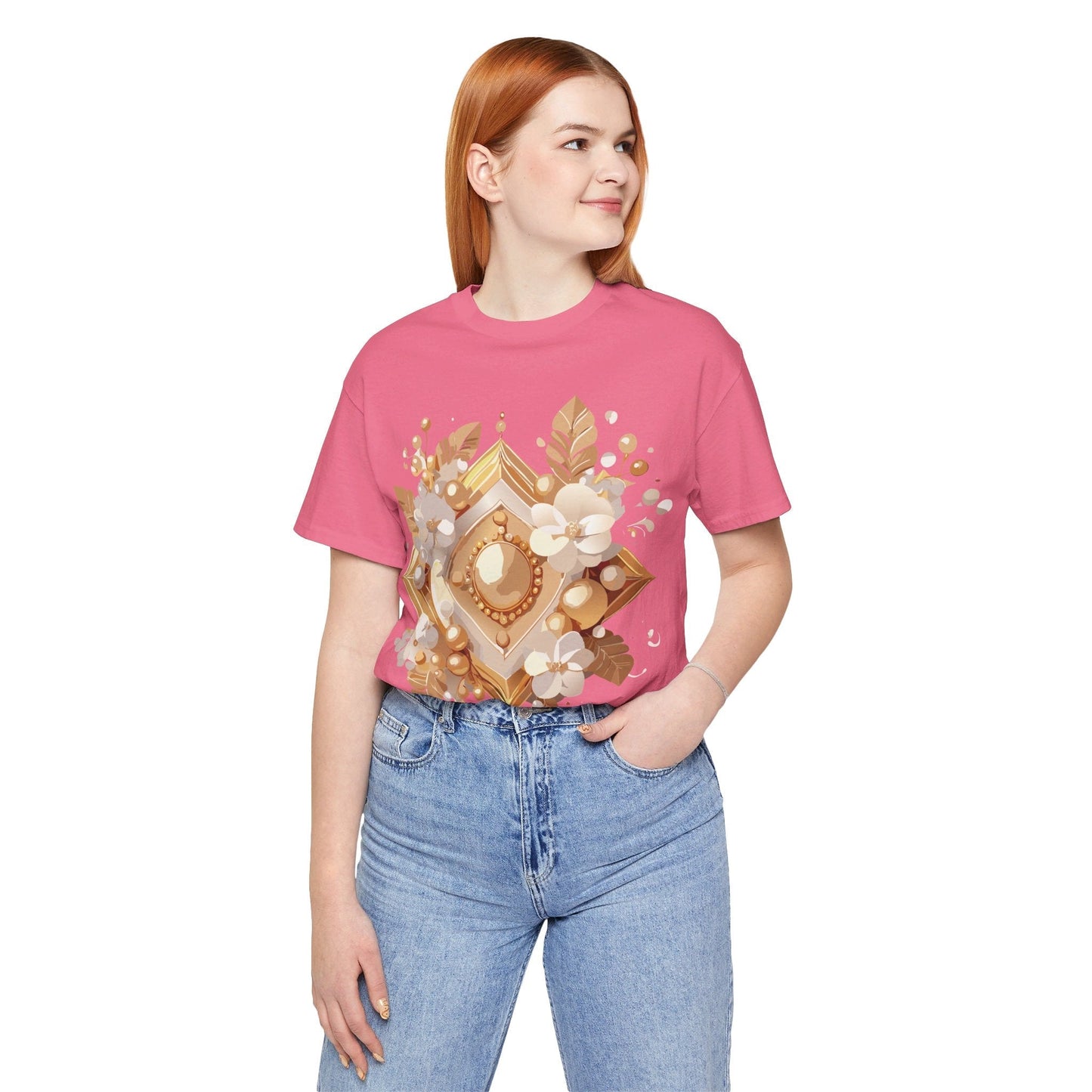 Jewelry Graphic Unisex 100 Cotton Vintage Treasure Art T-Shirt 28