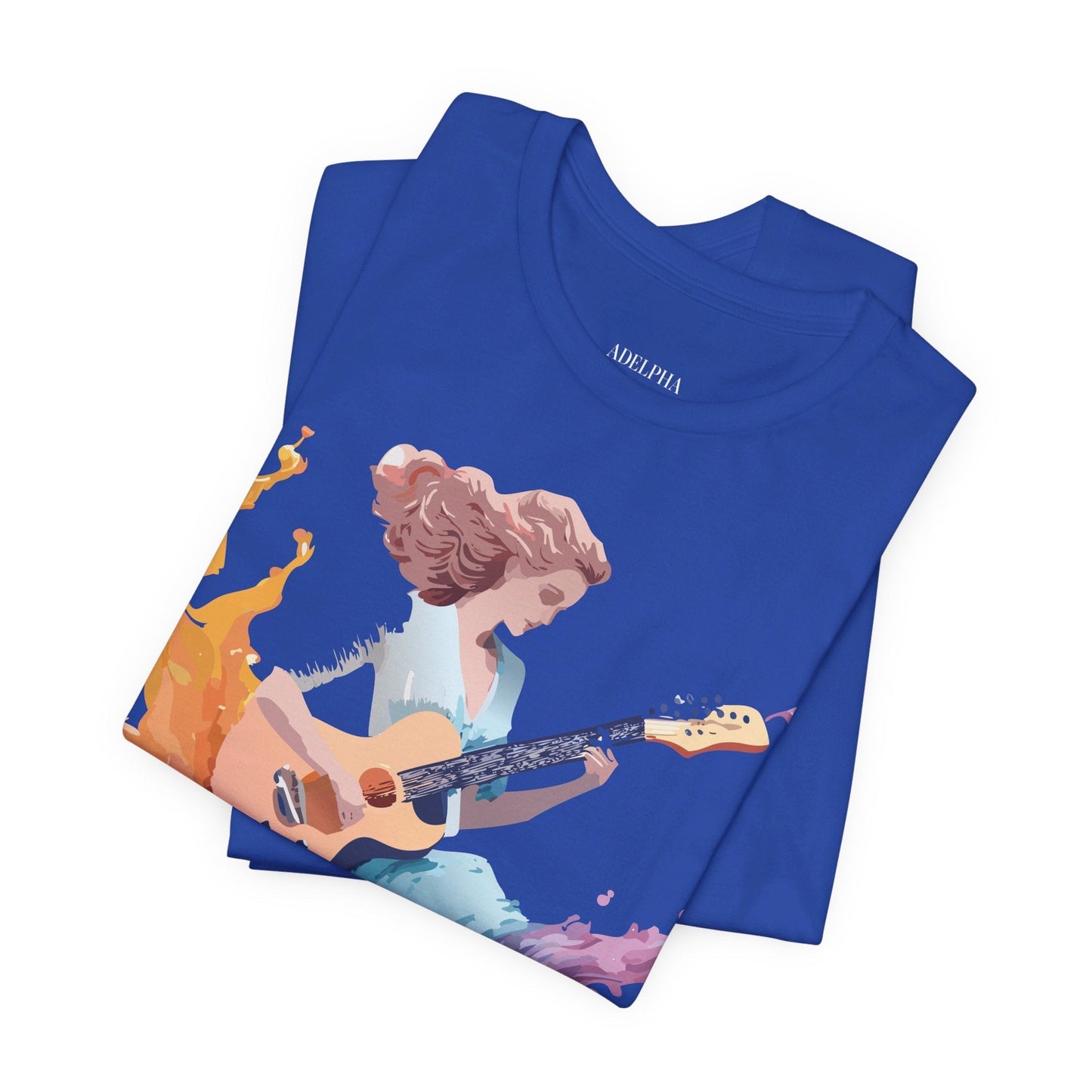 Adelpha Music Graphic Tee Unisex Vintage Inspired Art Design Short Sleeve T Shirt