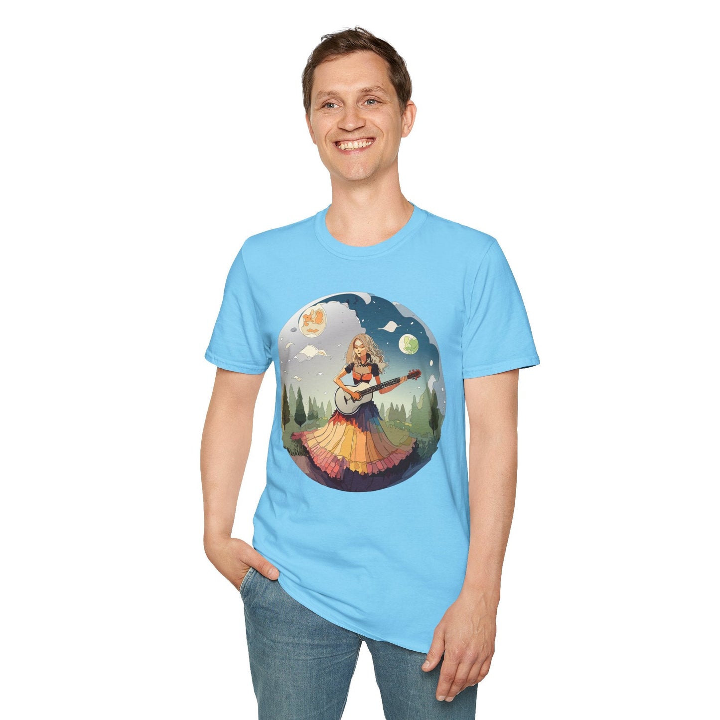 Womens Graphic T Shirts Art Design Tee Softstyle 64000 Ring Spun Cotton Comfort Everyday
