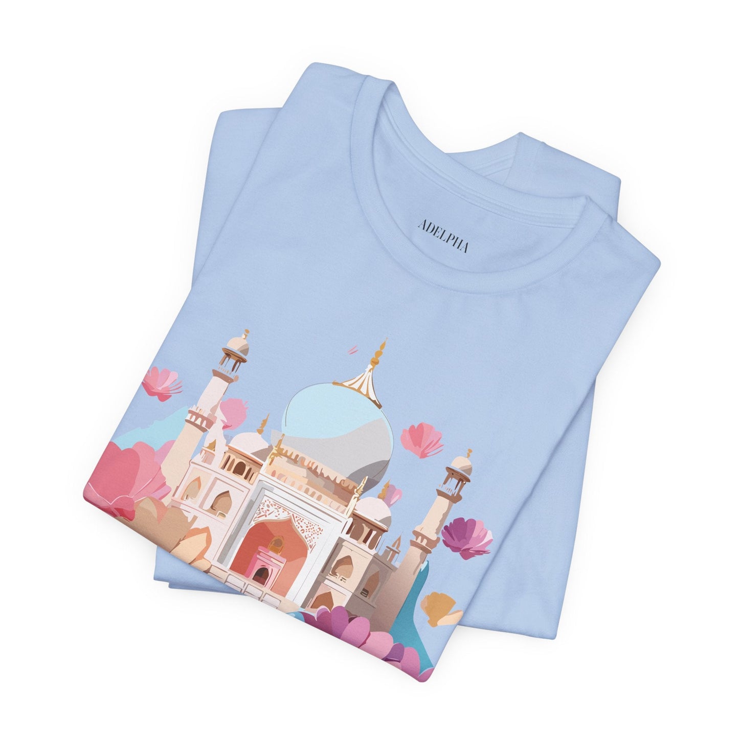 Tourist Shirt Taj Mahal Graphic Tee Unisex Short Sleeve Art From Adelpha Vintage Inspired