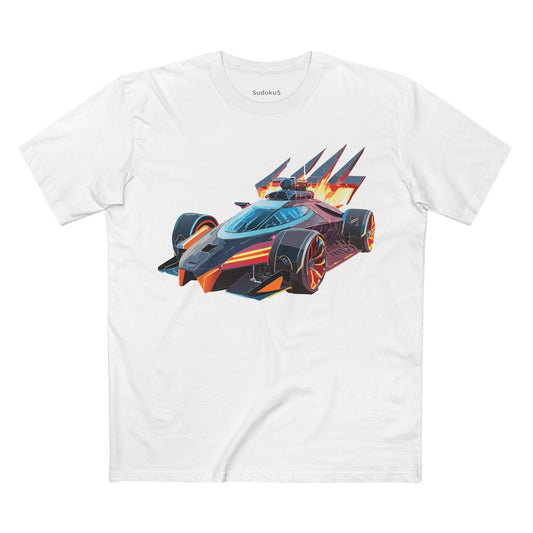 Car Graphic Unisex 100 Cotton Staple Tee 4