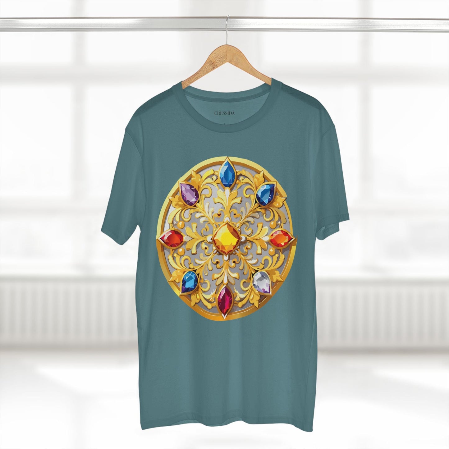 Medallion Graphic T-Shirt Unisex 100 Cotton With Gold Art Design Medal Tee 4