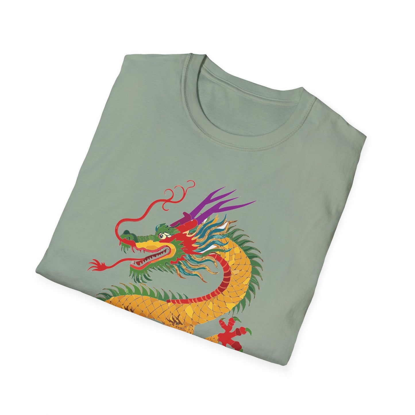 Dragon T Shirt Unisex Dragon Shirt Animal Design Softstyle Ring Spun Cotton Tee Comfort