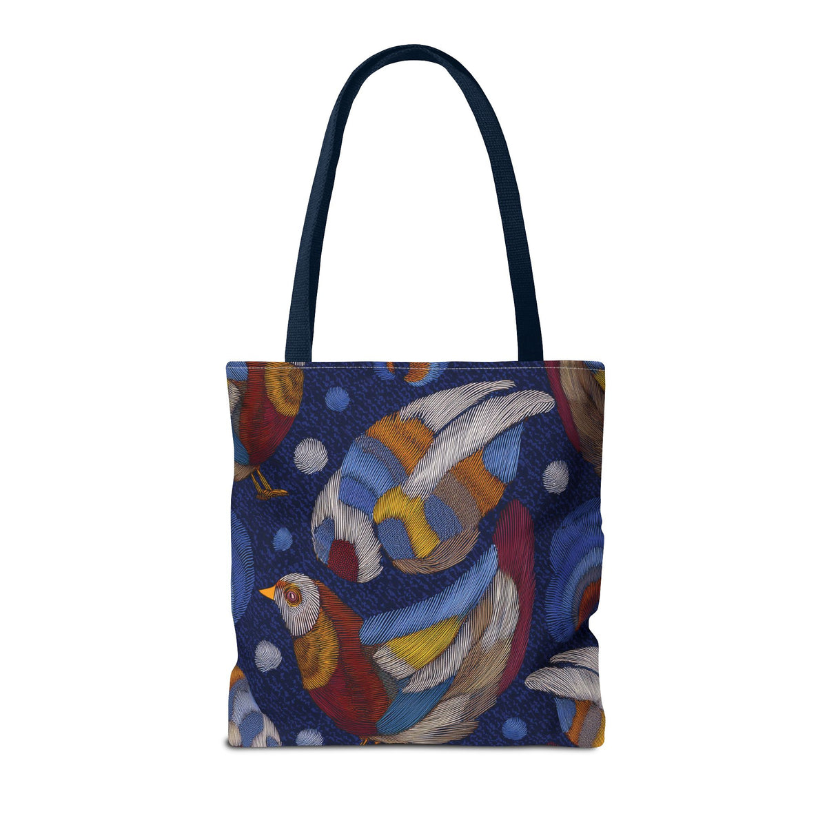 Denim Fabric Imitation Print Unisex Canvas Bag Poly Spun 3 Sizes Tote Bag 194-9