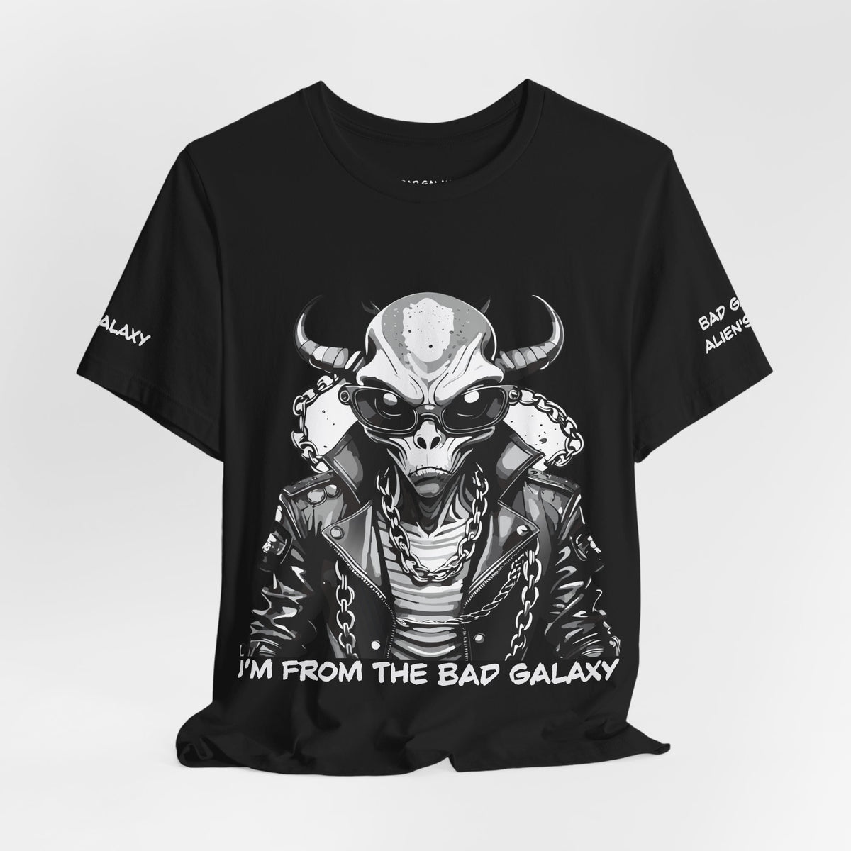 Alien Graphic Unisex Cotton Bella+Canvas Tee with Art Design b72