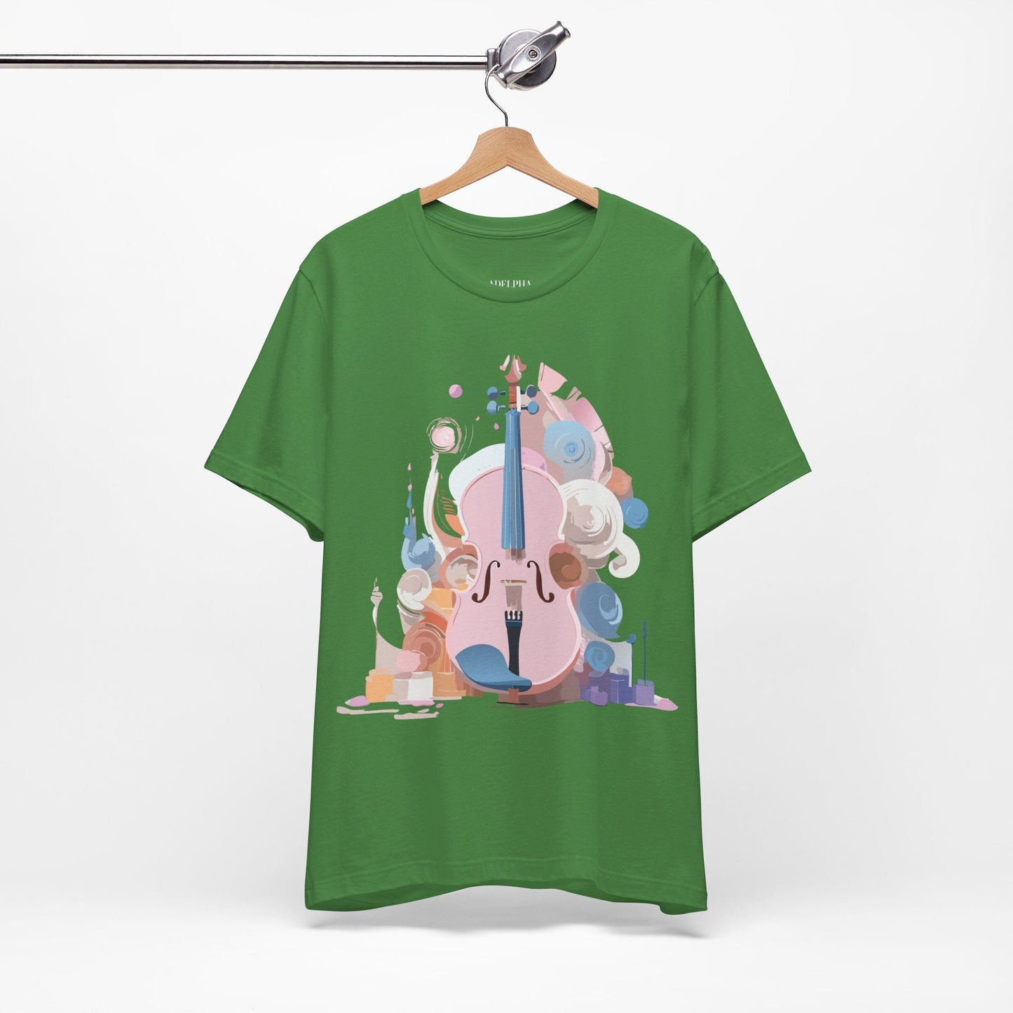 Music T Shirt Unisex Graphic Tee Vintage Inspired Artwork By Adelpha Short Sleeve