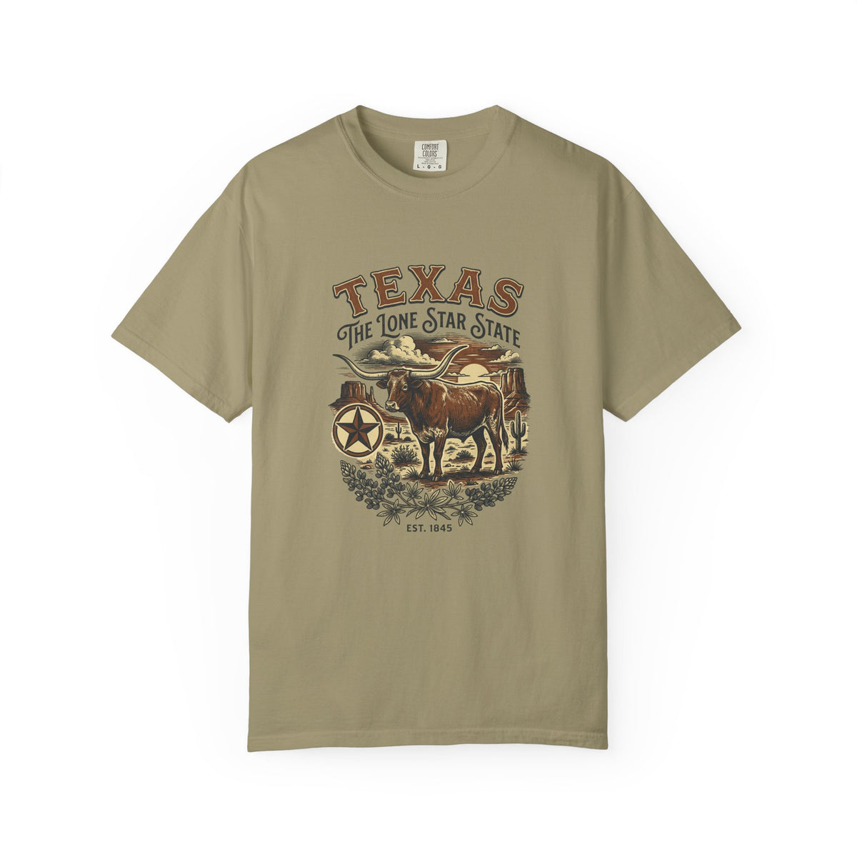 Texas State Vintage Travel Tourist Graphic Tee Unisex 100 Cotton Comfort Colors T-Shirt
