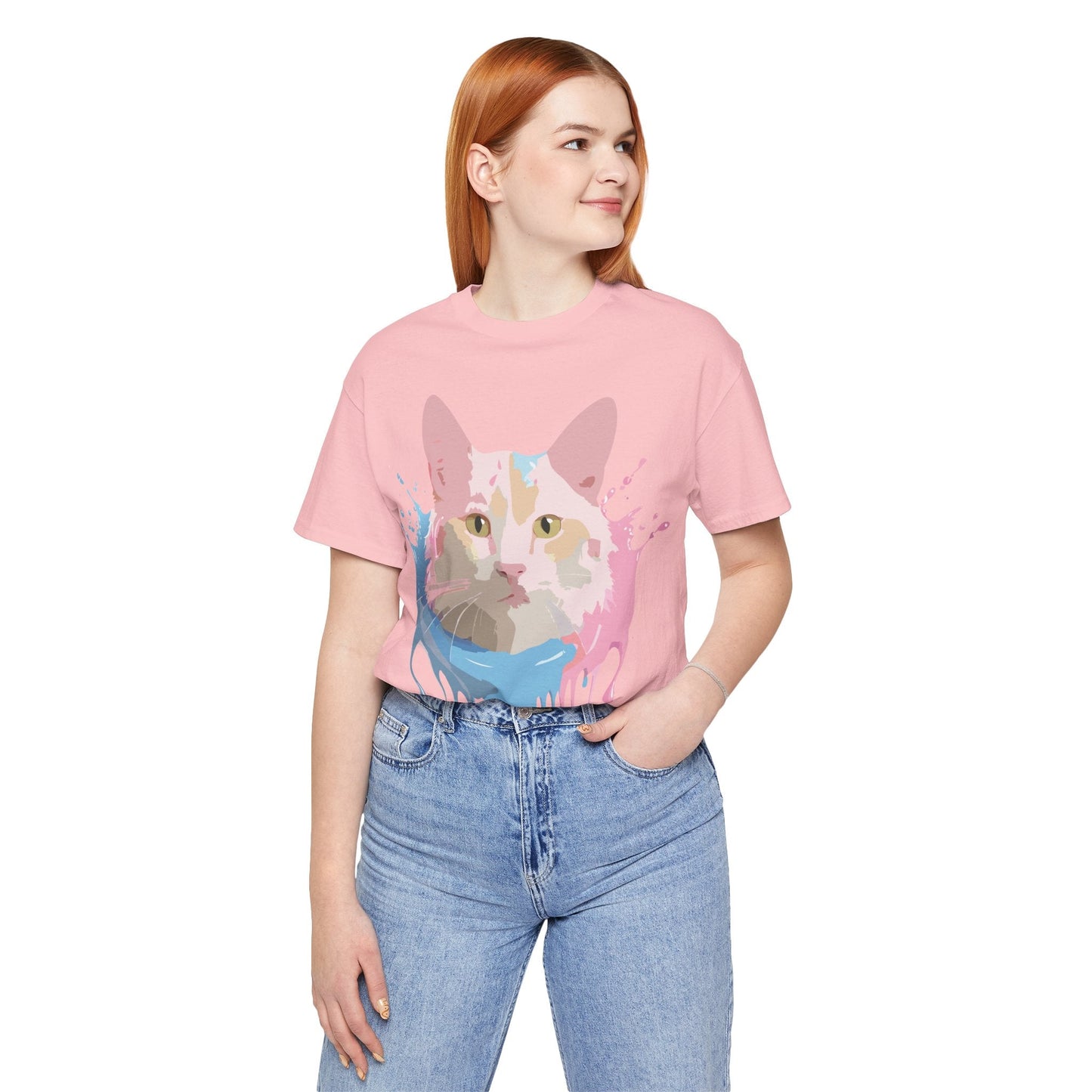 Cat Graphic Tee Unisex Vintage Style Shirt Adelpha Art Design