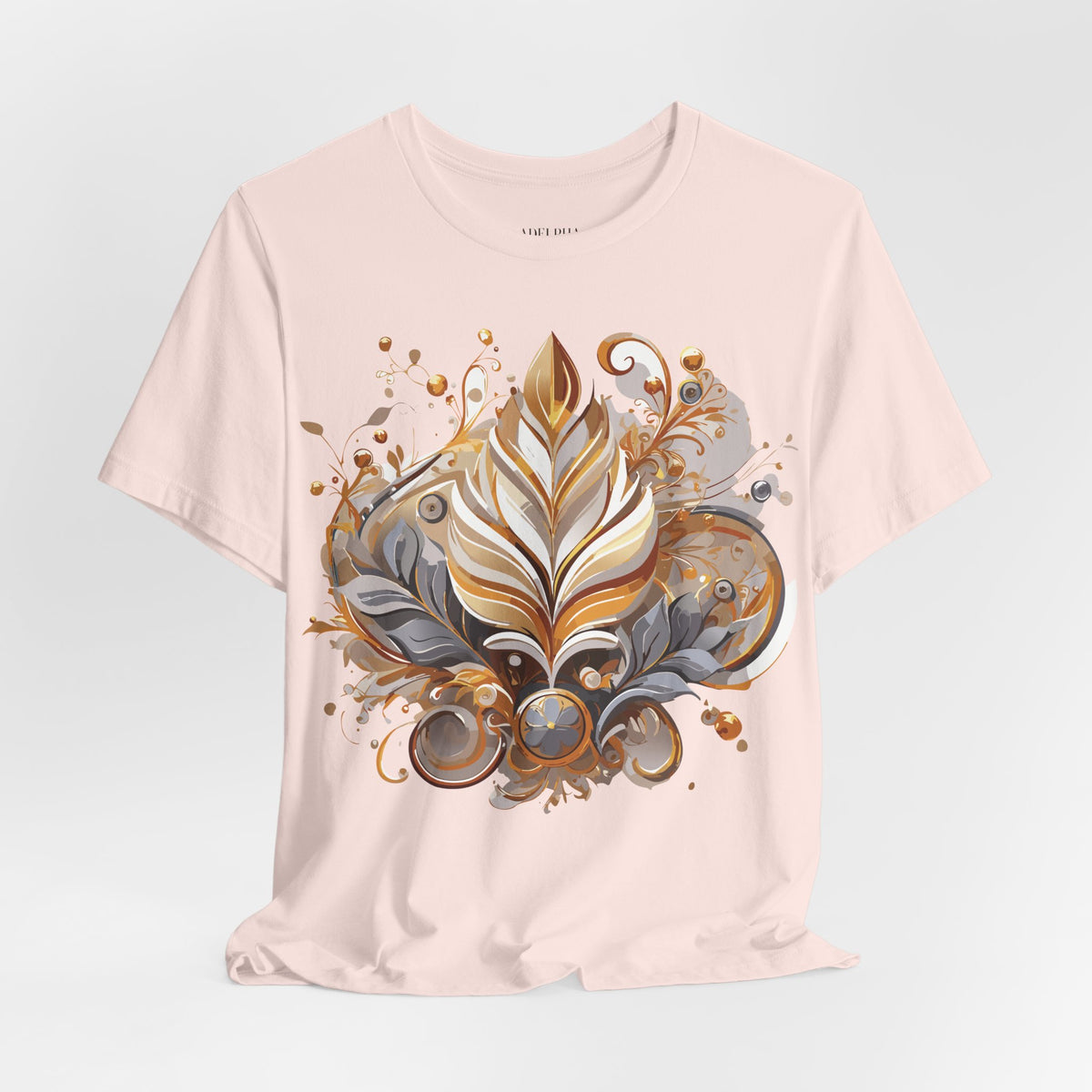 Jewelry Graphic Unisex Cotton Bella+Canvas Tee with Gemstones Art Design m33