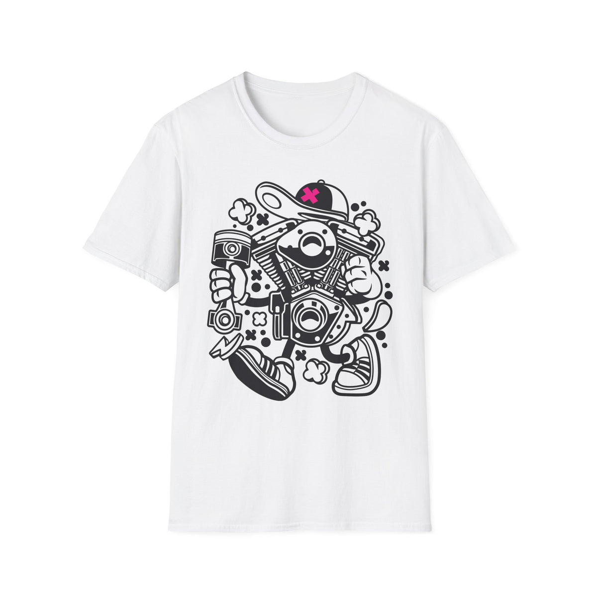 Funny Cartoon Animation Graphic Unixes Gildan Cotton Tee Shirt 706
