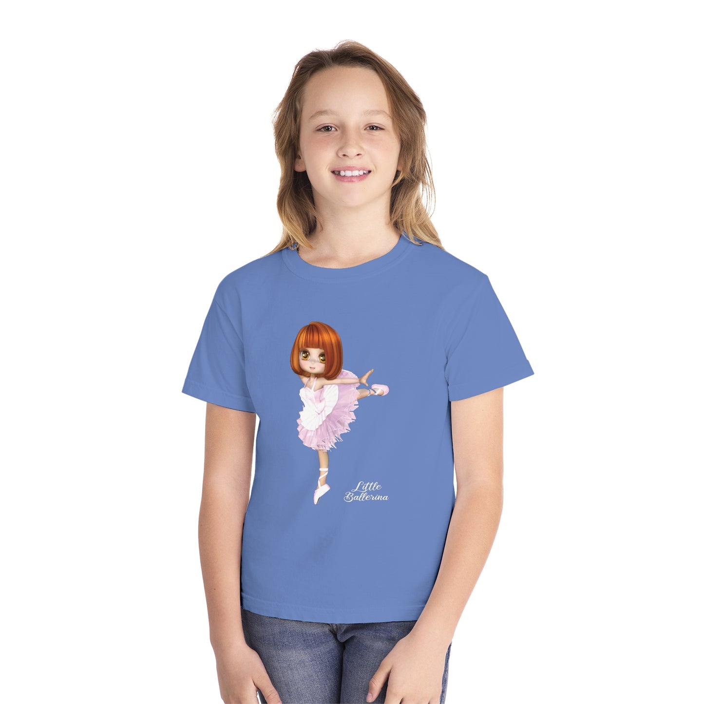 Youth Tee Shirt with Little Ballerina