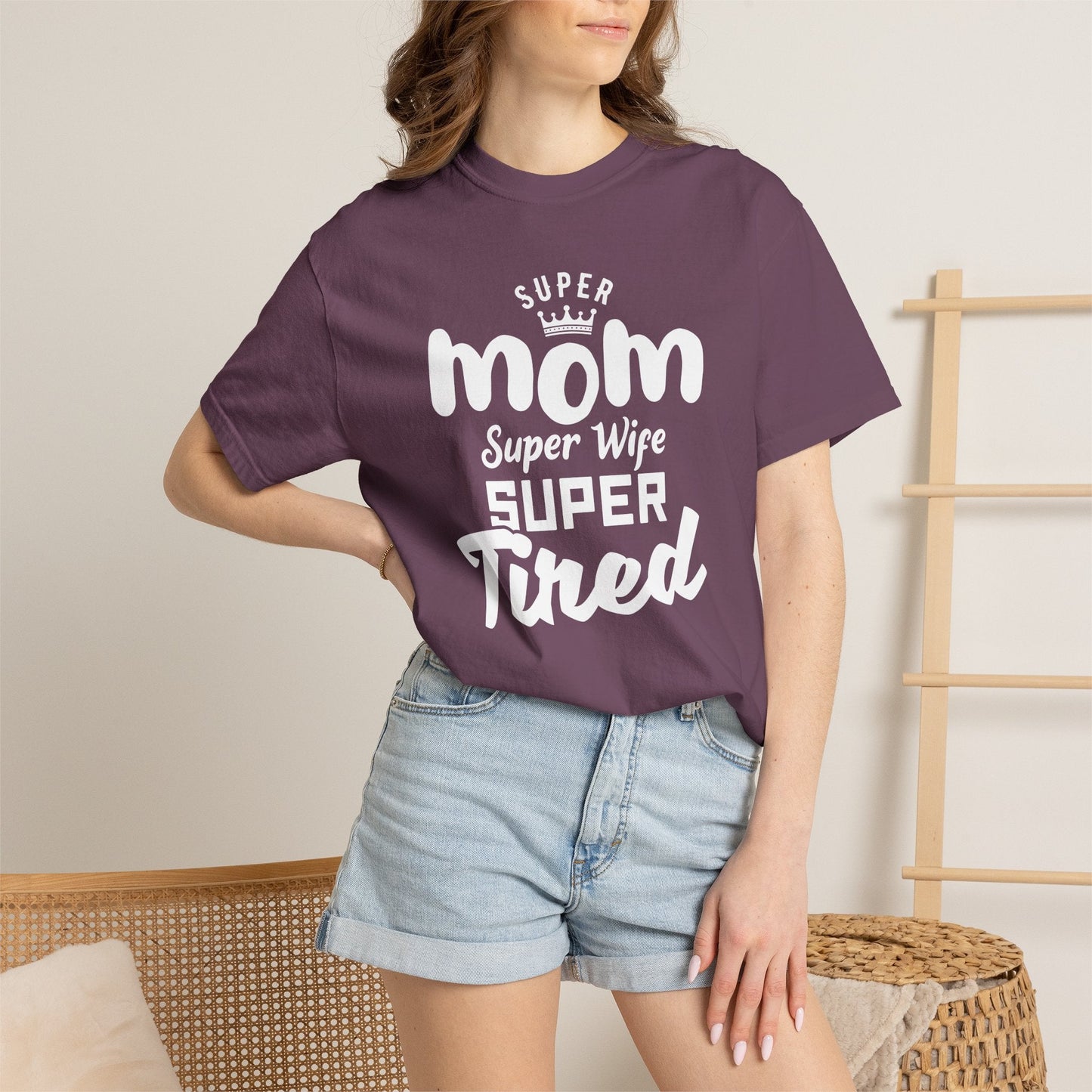 Mom T-shirt Mother's Day Mama Tee Unisex Comfort Colors Garment-Dyed Cotton h45