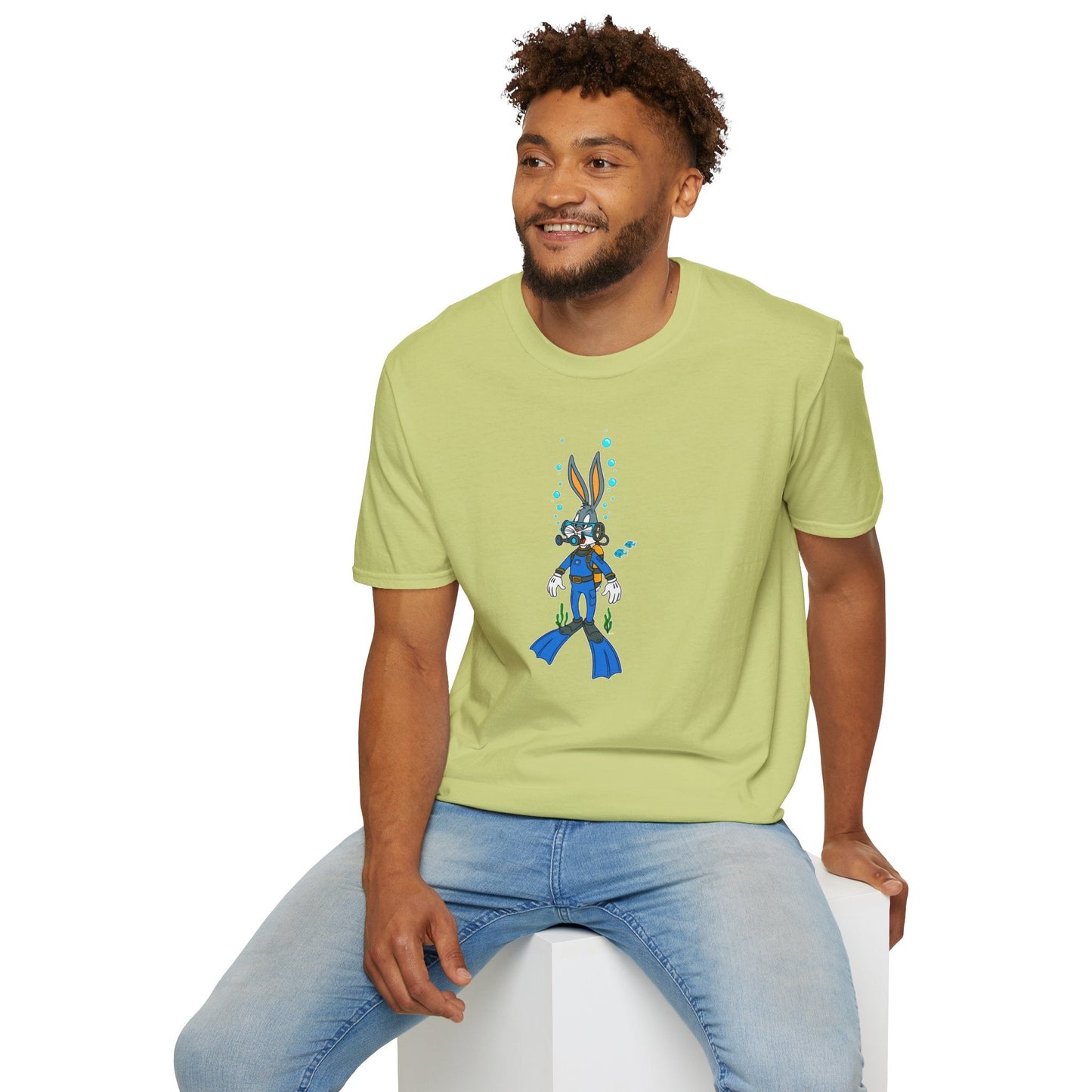 Bugs Bunny Animation Shirt Unisex T Shirt Cartoon Design Tee 100 Percent Cotton Gildan Softstyle