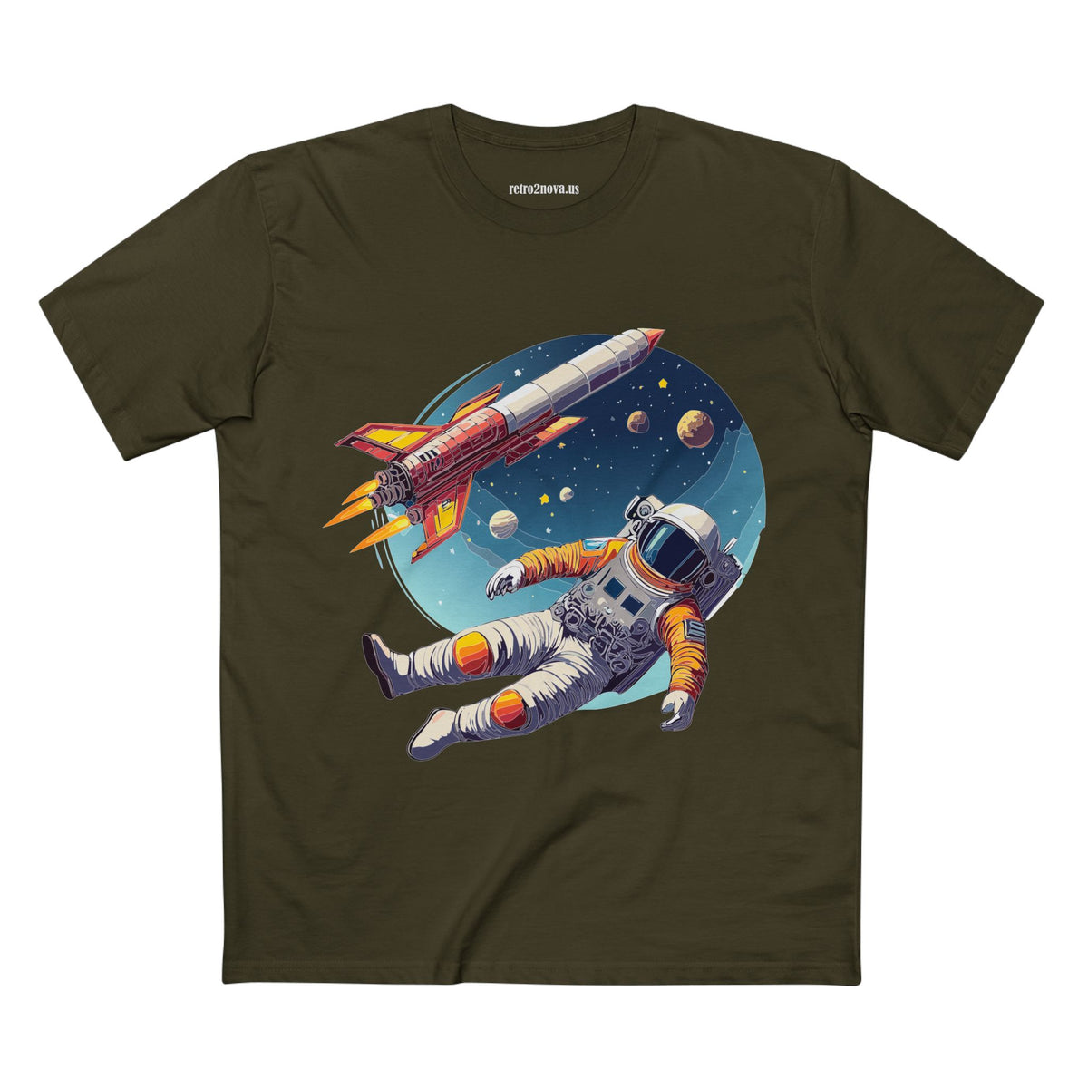 Cosmos Astronaut Graphic Tee Staple Unisex 100 Cotton Tee Shirt - CS-9