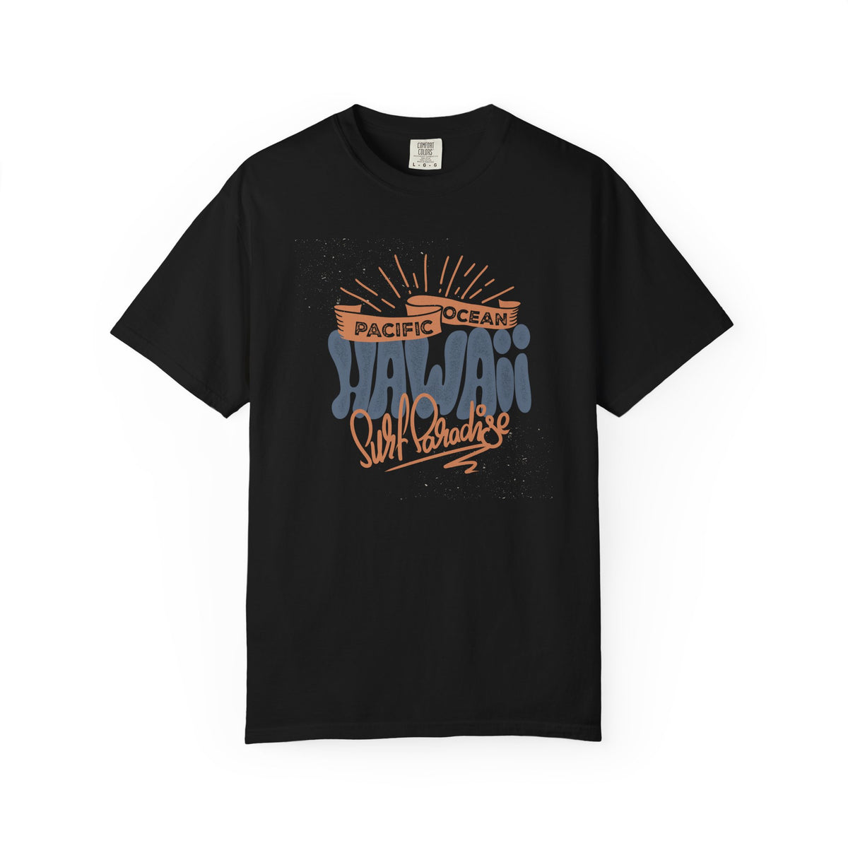 Hawaii Pacific Ocean Surf Paradise Graphic Unisex Comfort Colors Garment-Dyed Heavyweight 100 Cotton Art Design T-Shirt w8