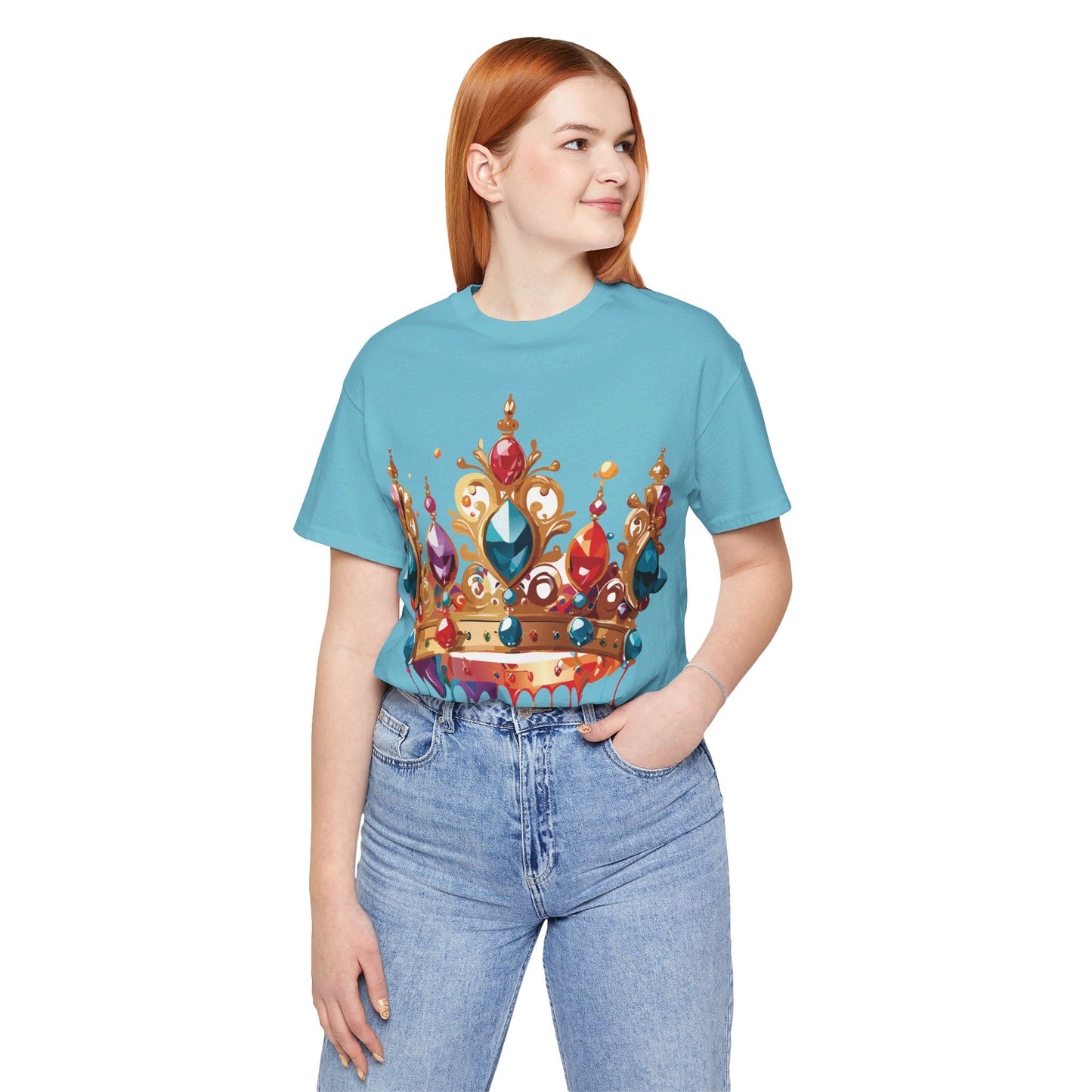 Adelpha Vintage Inspired Graphic Tee Crown Shirt Unisex Short Sleeve Art Design Edition