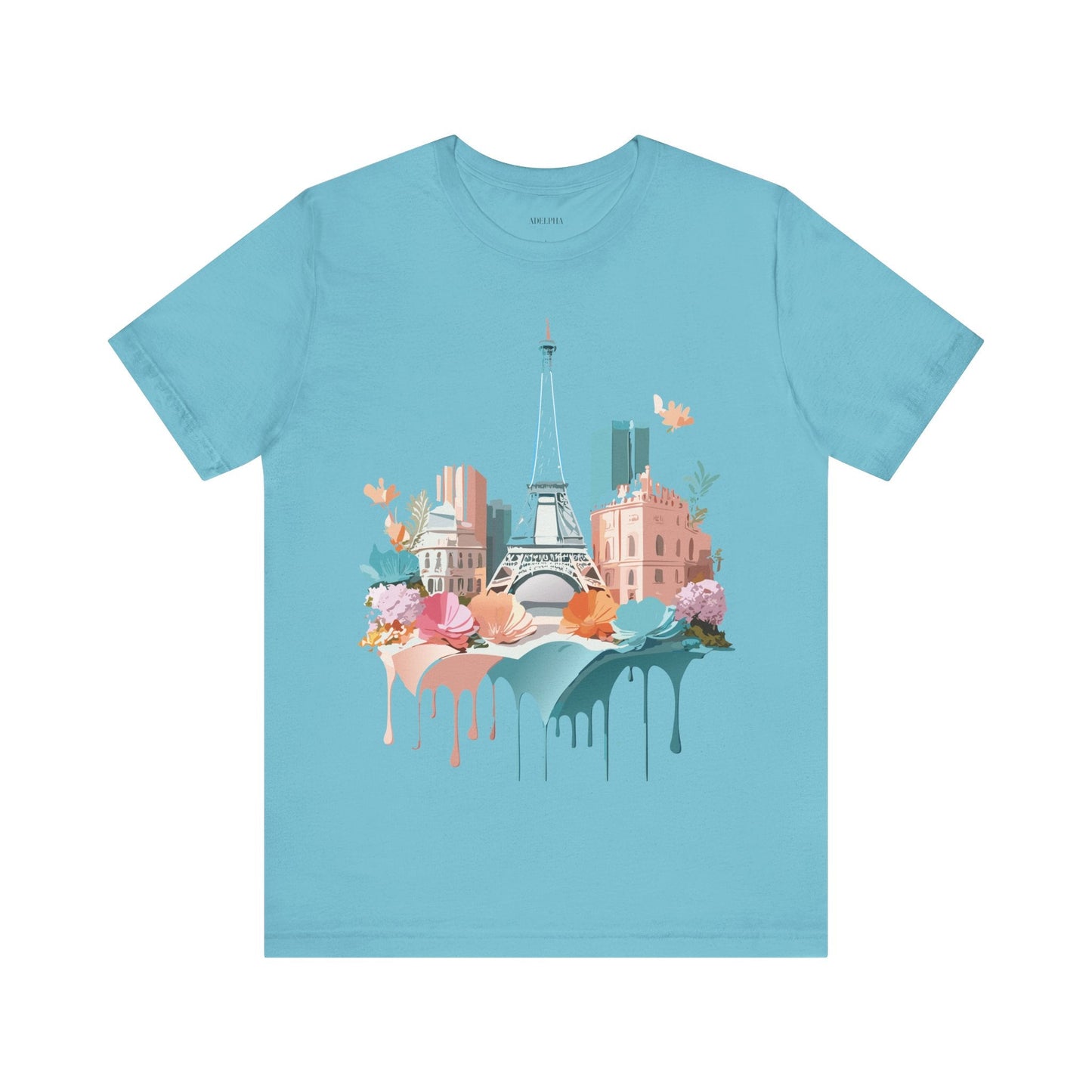 Paris Vintage Inspired Graphic Tee Unisex Short Sleeve Shirt Adelpha Artwork Studio