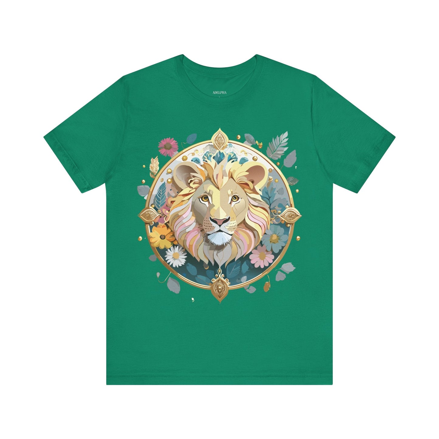 Adelpha Medallion Graphic Tee Unisex Short Sleeve Vintage Inspired Art Design Shirt